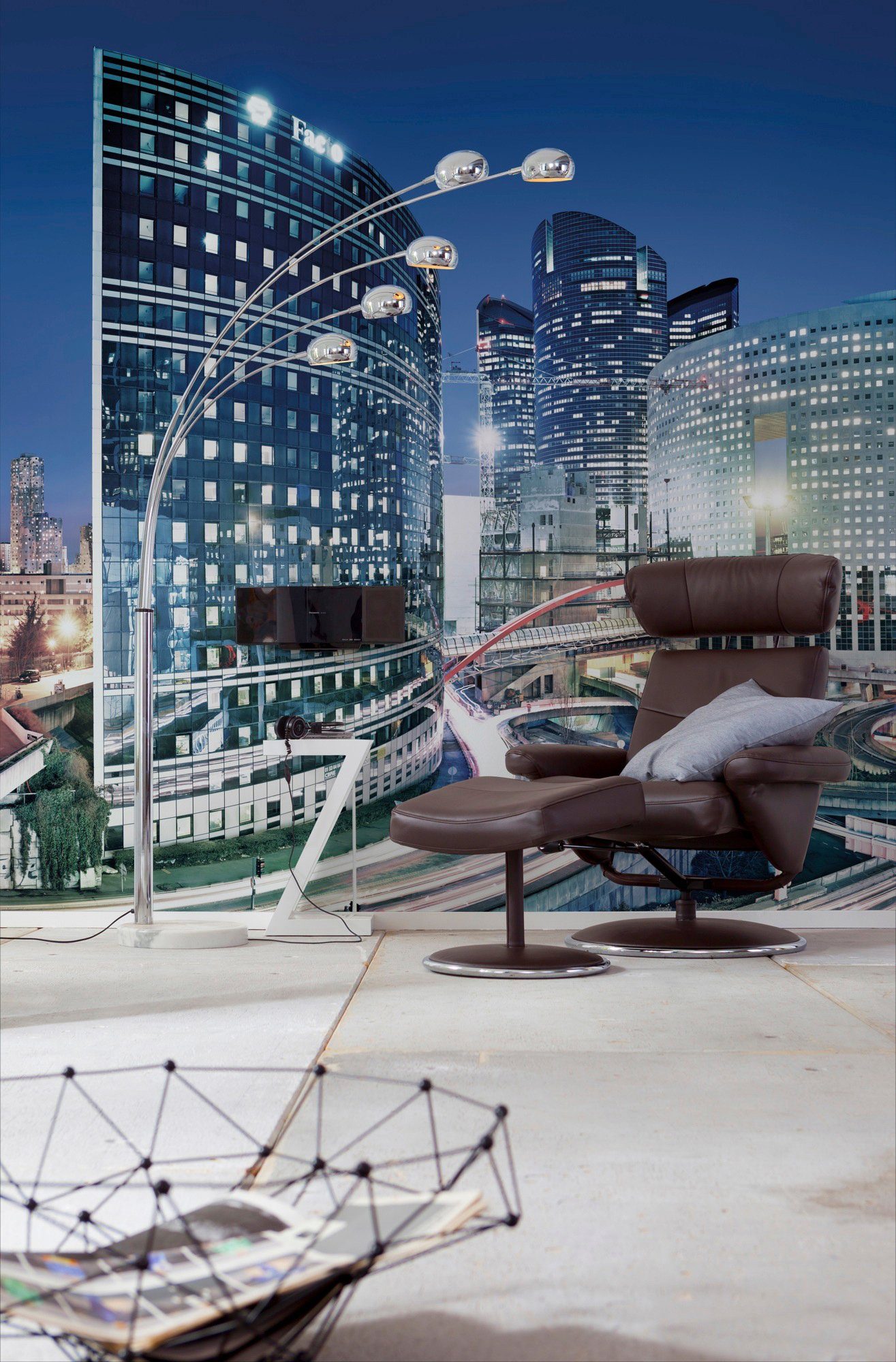 Komar Fototapete La Defense - Größe 368 x 254 cm, glatt, bedruckt, Wohnzimmer, Schlafzimmer