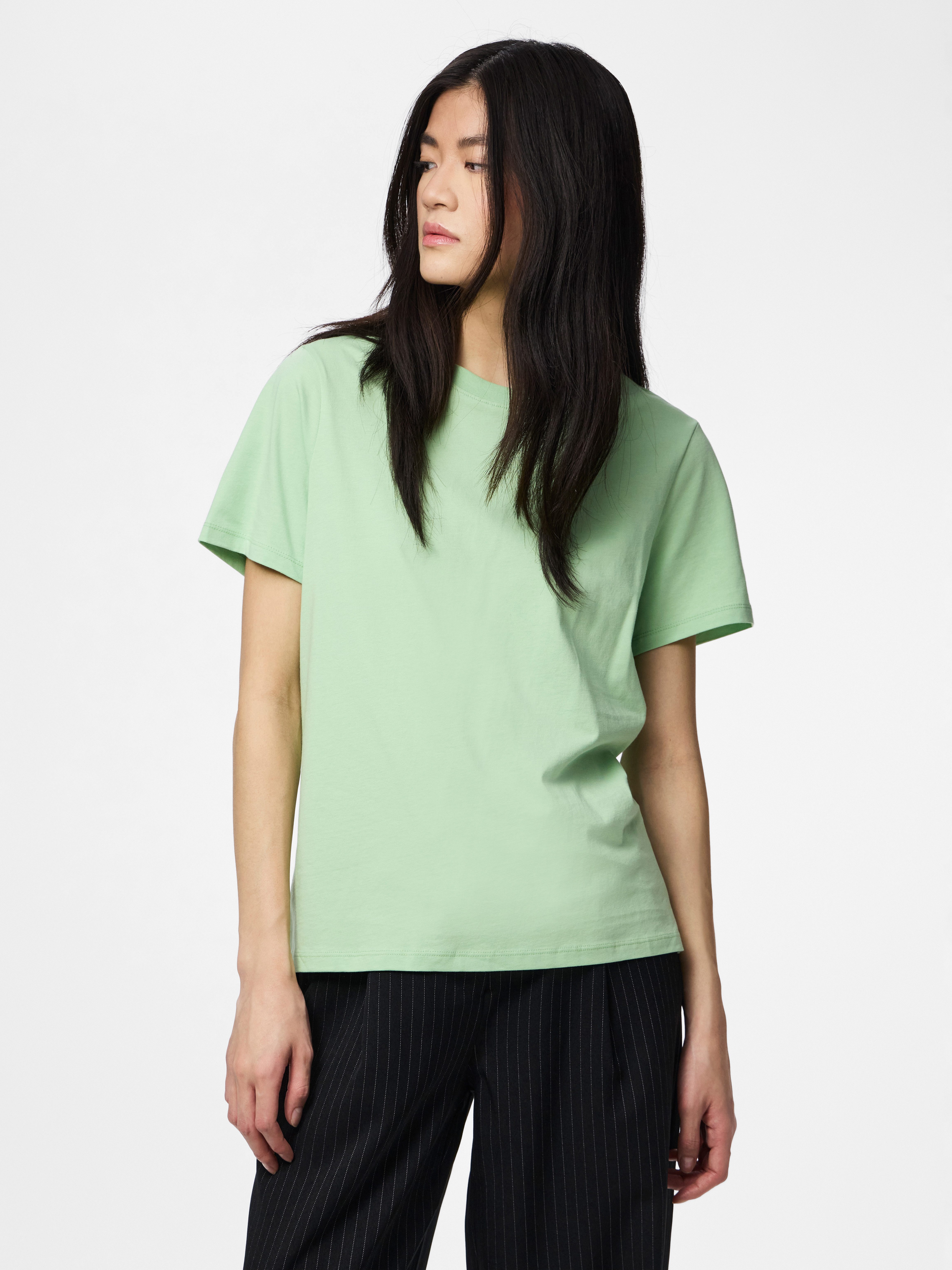 pieces Rundhalsshirt PCRIA SS SOLID TEE NOOS BC