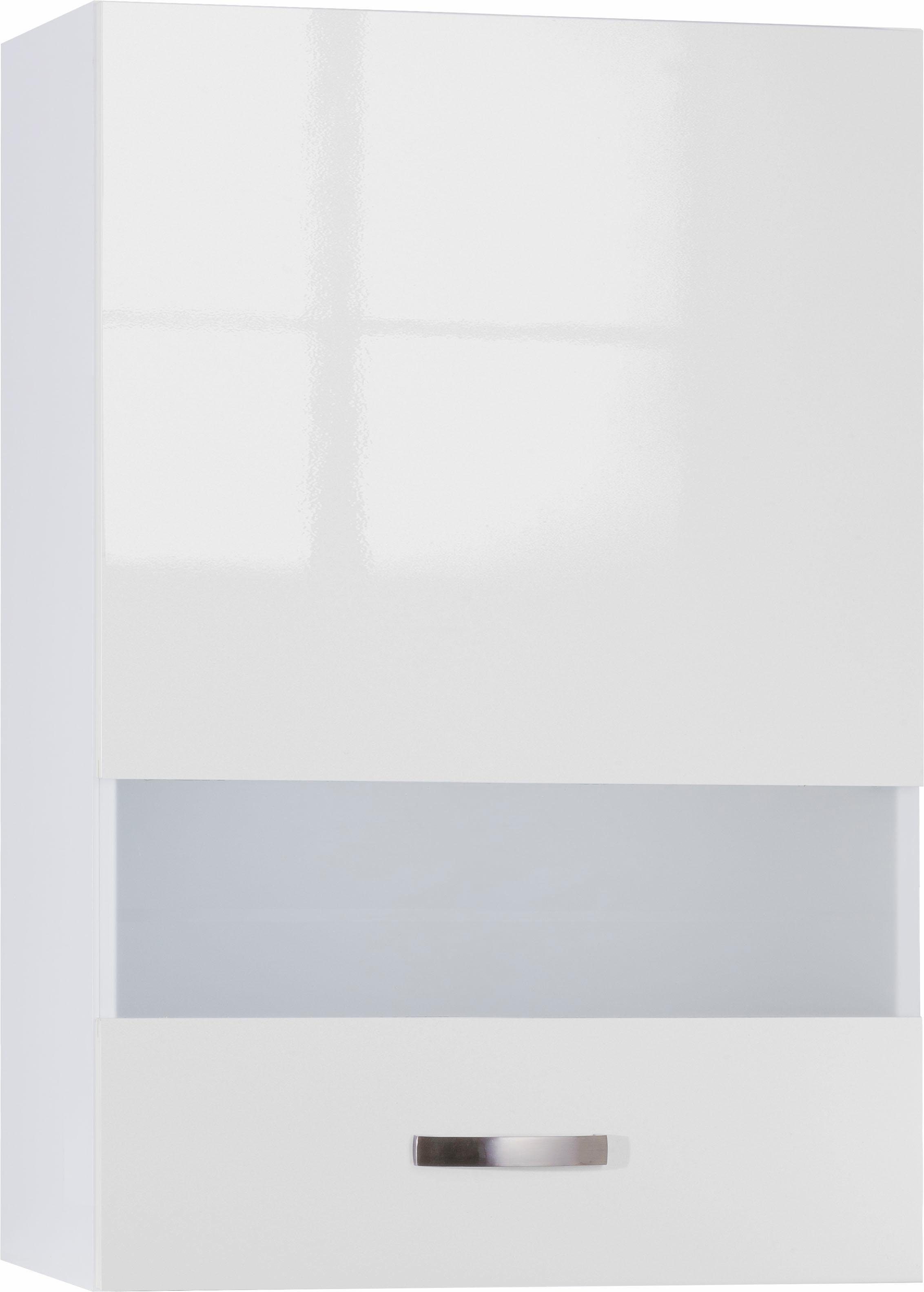 OPTIFIT Glashängeschrank Cara Breite 60 cm weiß glänzend/weiß | weiß