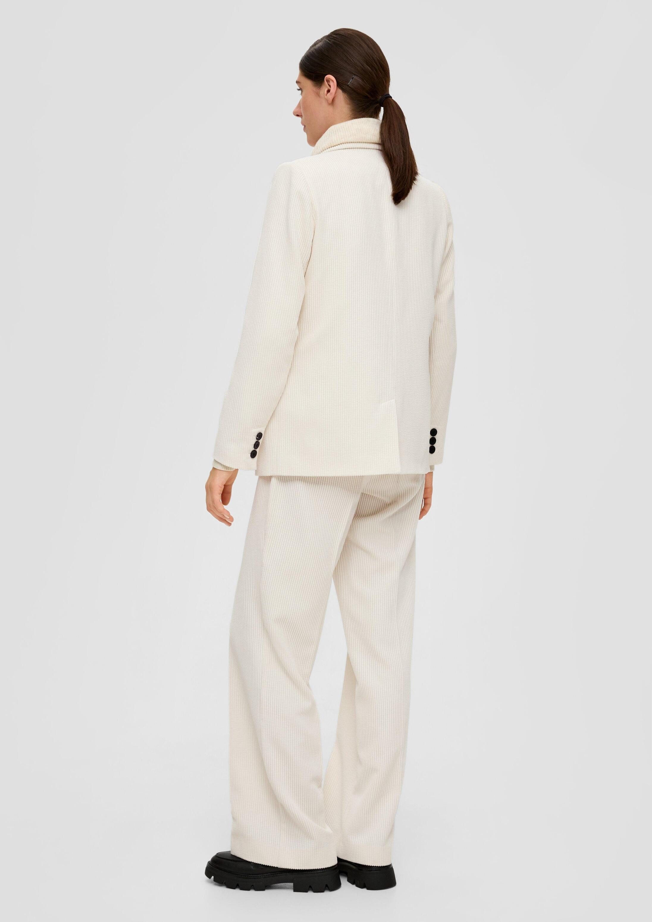 s.Oliver Jackenblazer Indoor-Blazer Einreihiger Cordblazer