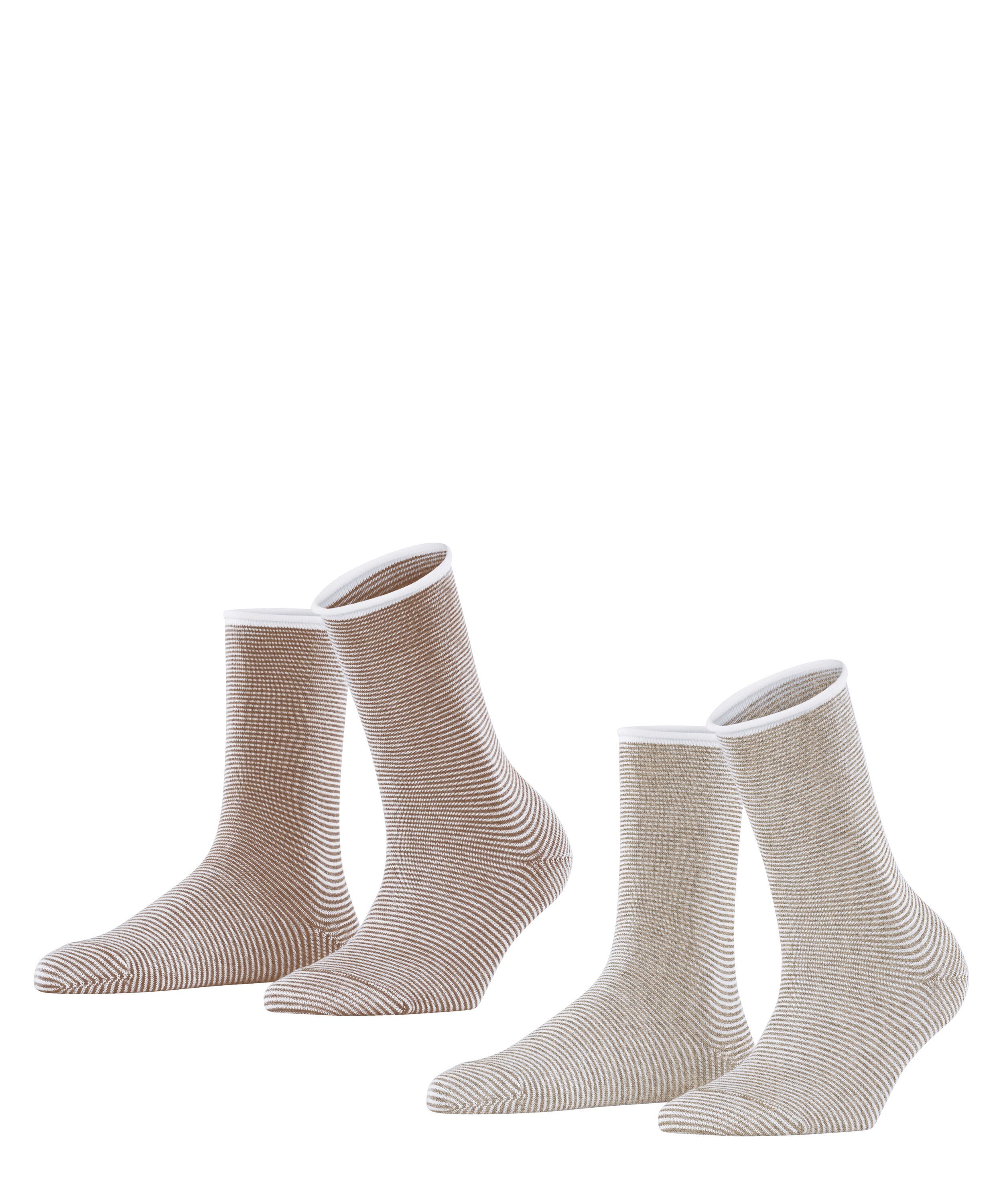 Esprit Socken Allover Stripe 2-Pack (2-Paar) sortiment (0140)