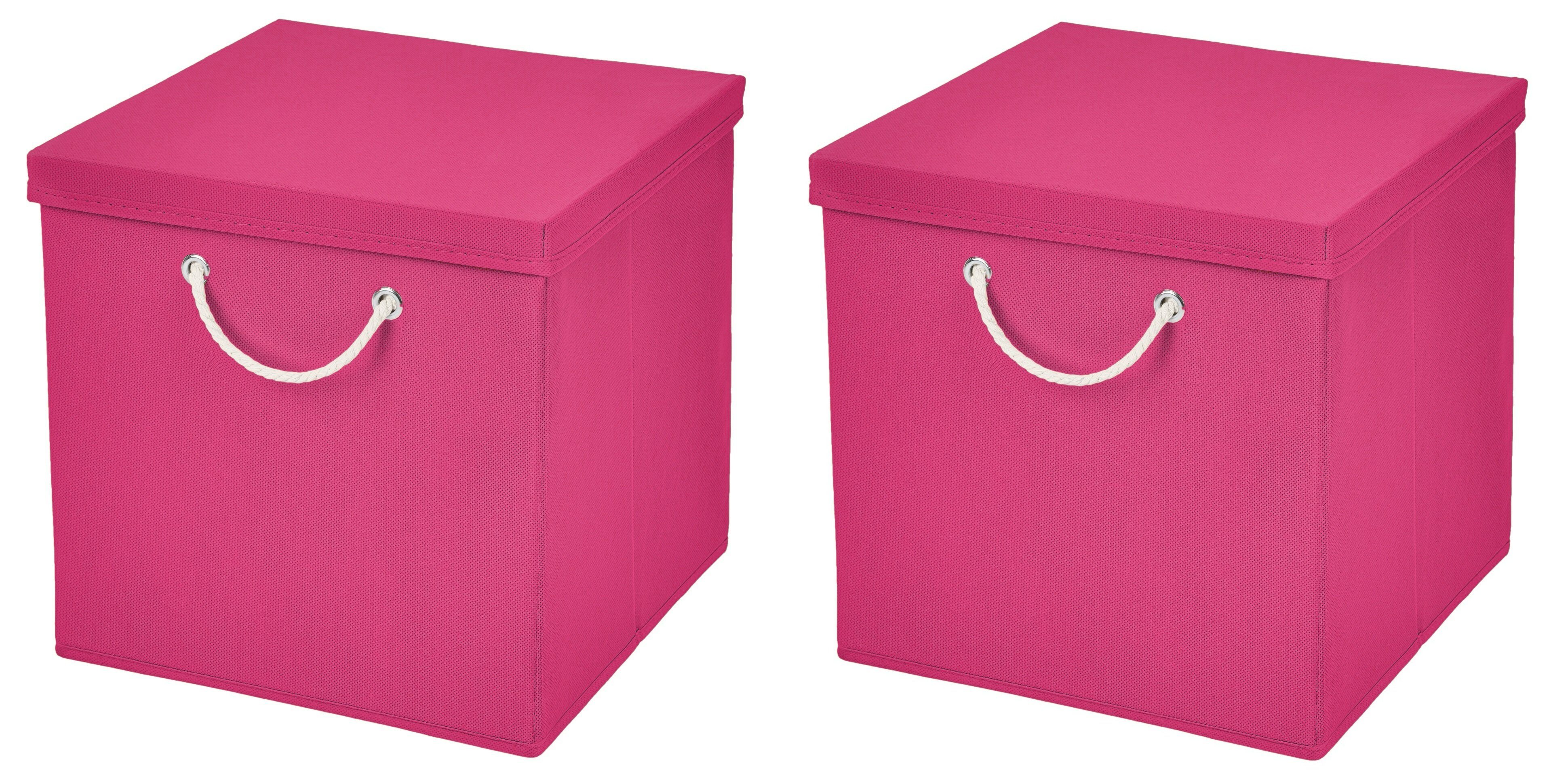 StickandShine Faltbox 2 Stück 30x30 cm perfekt für KALLAX – 19 trendige Farben zur Auswahl