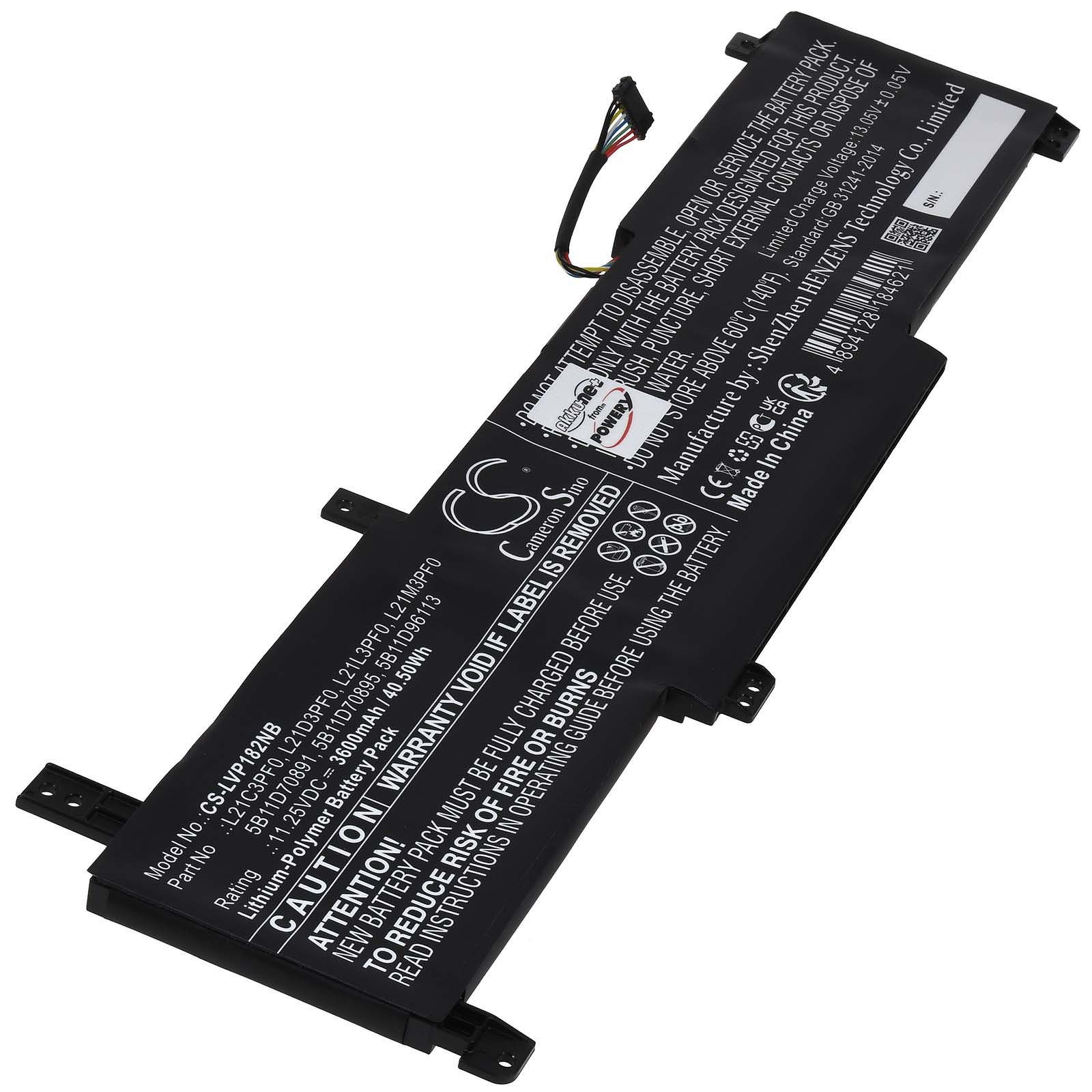 Powery Akku für Lenovo Typ L21D3PF0 Laptop-Akku 3600 mAh (11.25 V)