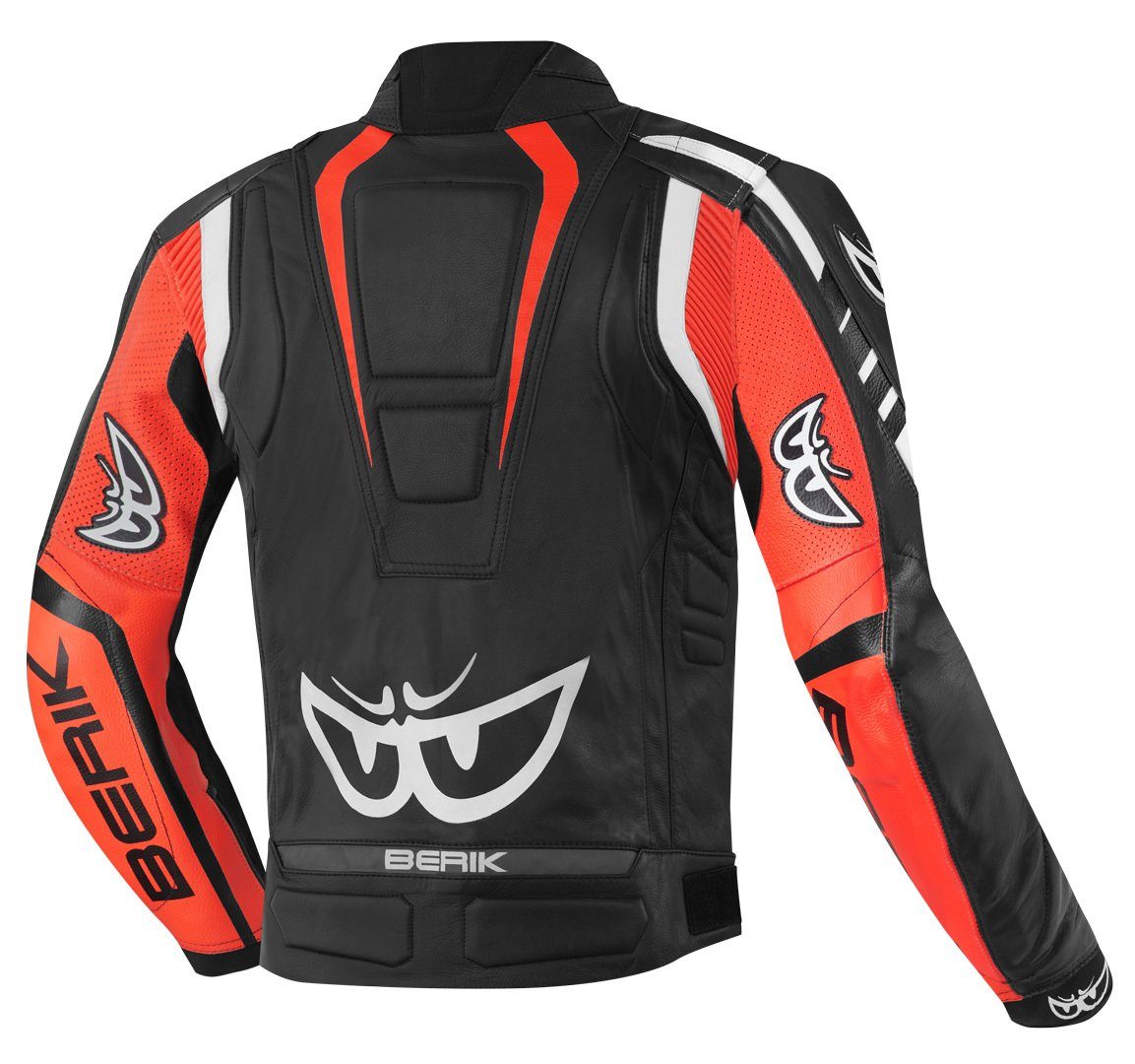 Berik Motorradjacke Striper Motorrad Lederjacke herausnehmbares Innenfutter günstig online kaufen