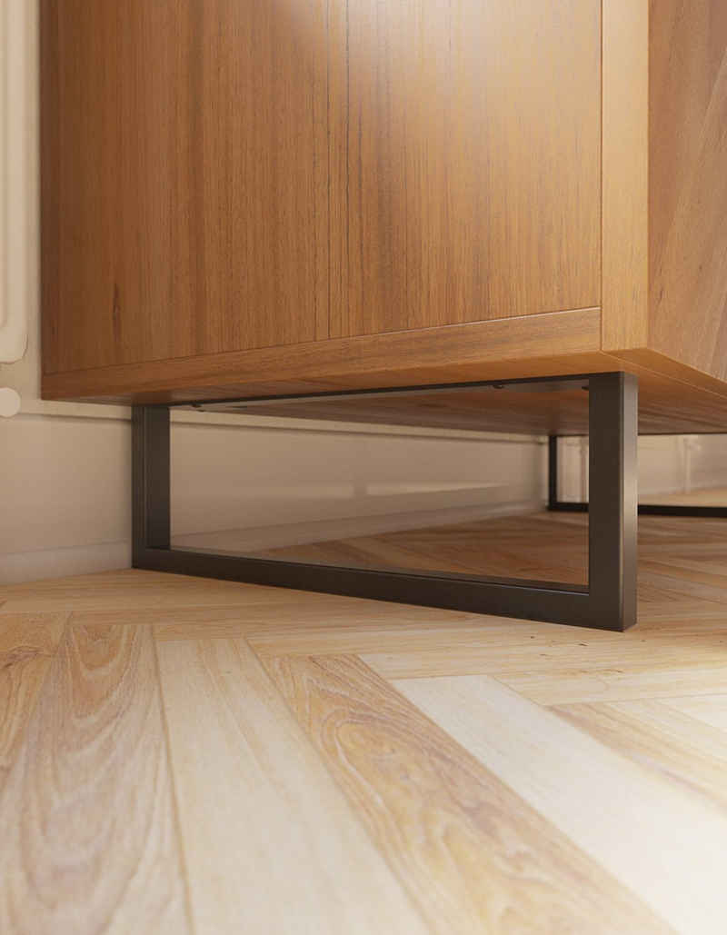 HEVVA Möbelfuß Ножки для мебели GRAZ - 7 Größen von 20-50 cm - Kommodenbeine, Schrankfüße, (Set-Option: Sie können entweder 1 Stück oder ein Set von 2 Stück kaufen)