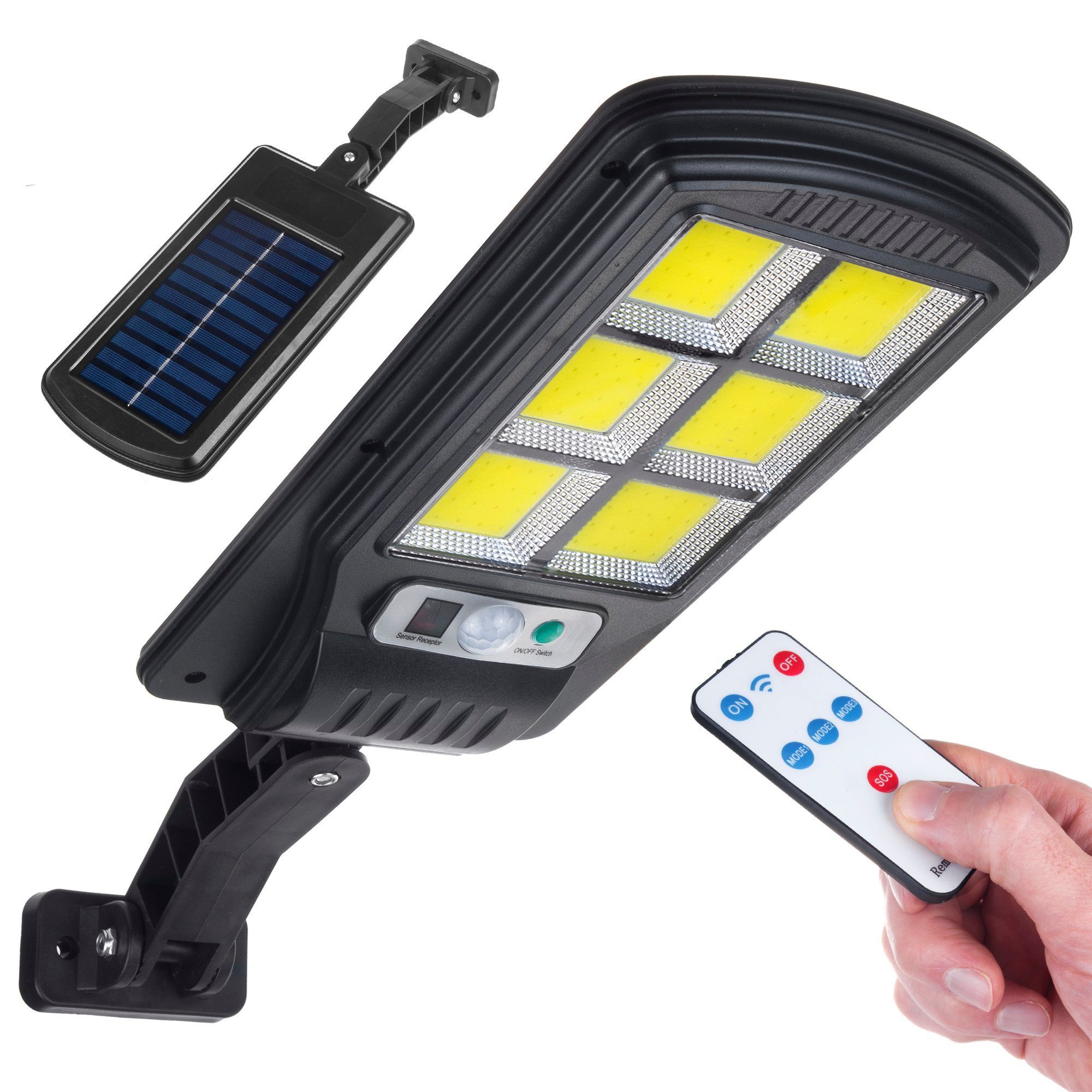 Maclean LED Solarleuchte MCE446, Kaltweiß, Solar Straßenlampe mit Bewegungs günstig online kaufen