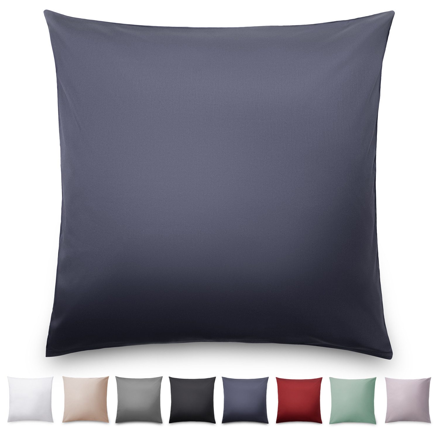 Blumtal Kissenbezüge Premium Mako Satin Kissenbezug, superweich aus 100% Ba günstig online kaufen