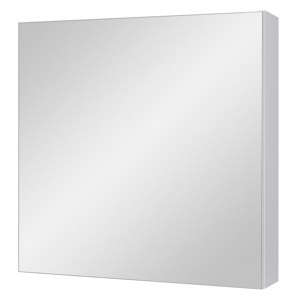 Lomadox Badspiegel LIONI-147, weiß, Badspiegel, 1 Tür, B/H/T ca. 60/60/13,8 cm