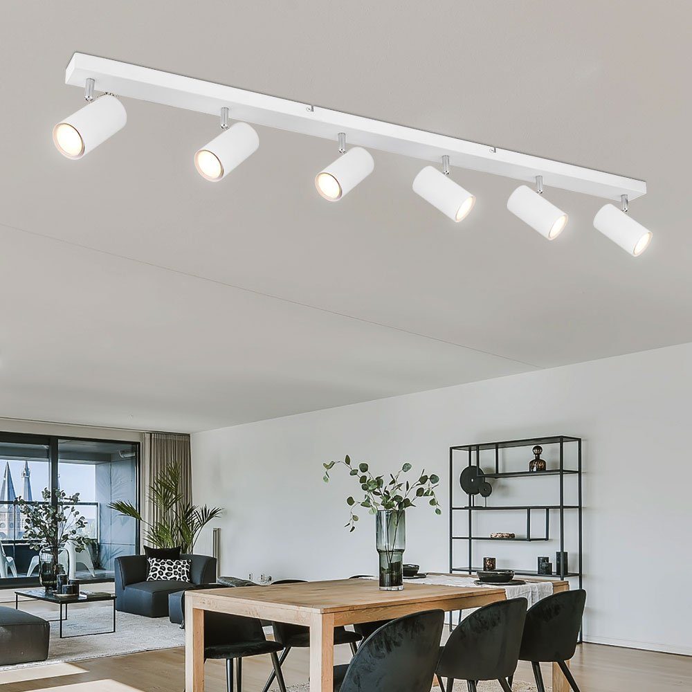 GLOBO LIGHTING Deckenspot, Leuchtmittel nicht inklusive, Deckenstrahler Deckenlampe 6 flammig