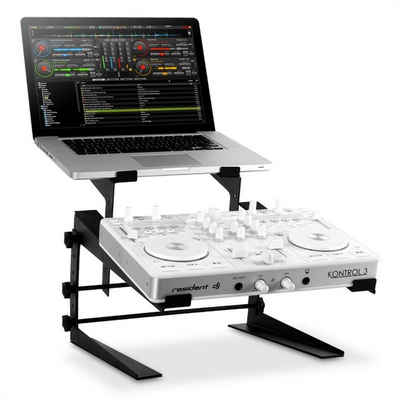 resident dj »DJX-250 Ständer Standfuß Laptop Mixer Controller Schwarz« Laptop-Ständer