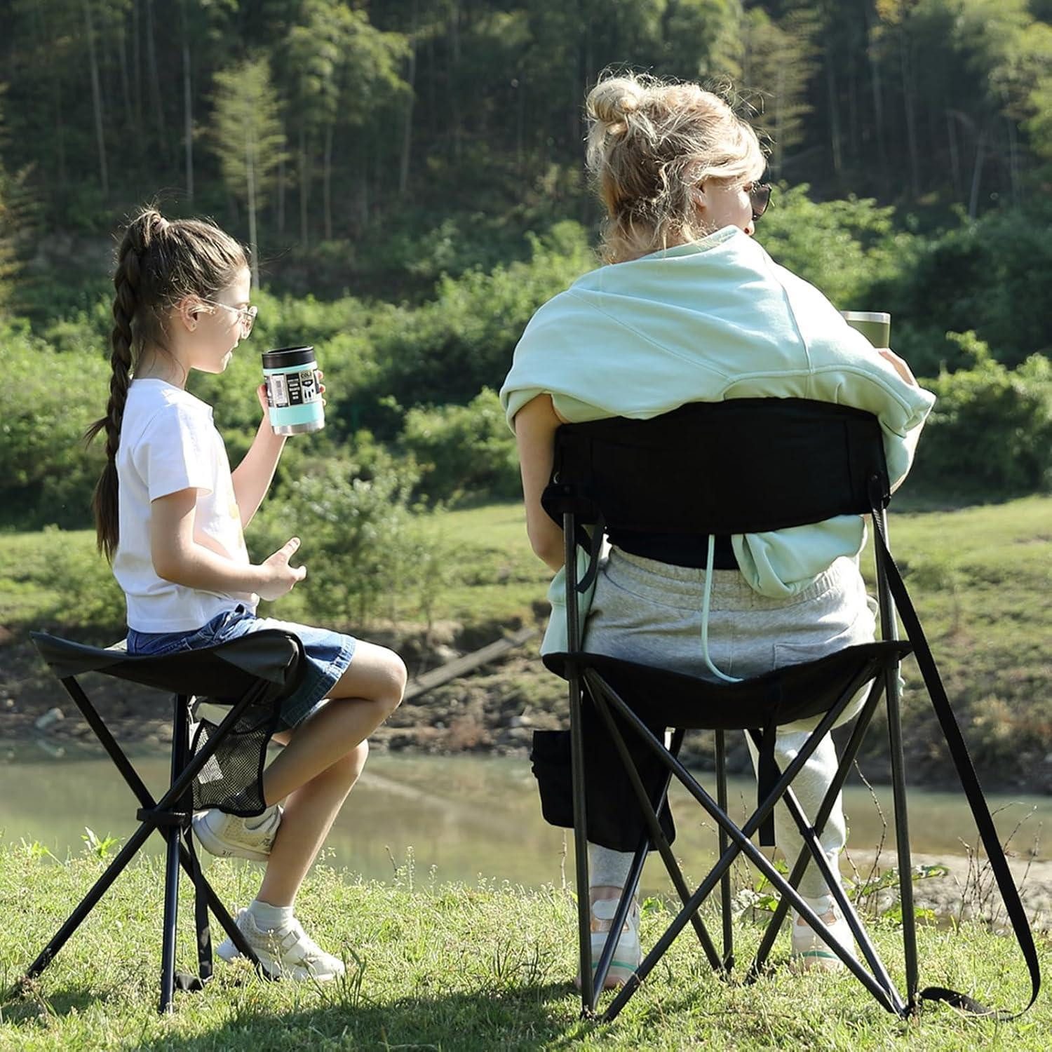 LuxusKollektion Campingstuhl Klapphocker Ultraleicht Faltbar Dreibeinhocker günstig online kaufen