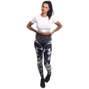 YAKUZA Leggings Galvanic mit mittelhohem Bund und integrierter Einschubtasche