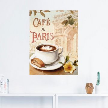 Artland Wandbild Kaffee in Europa I, Getränke (1 St), als Poster, Wandaufkleber in verschied. Größen