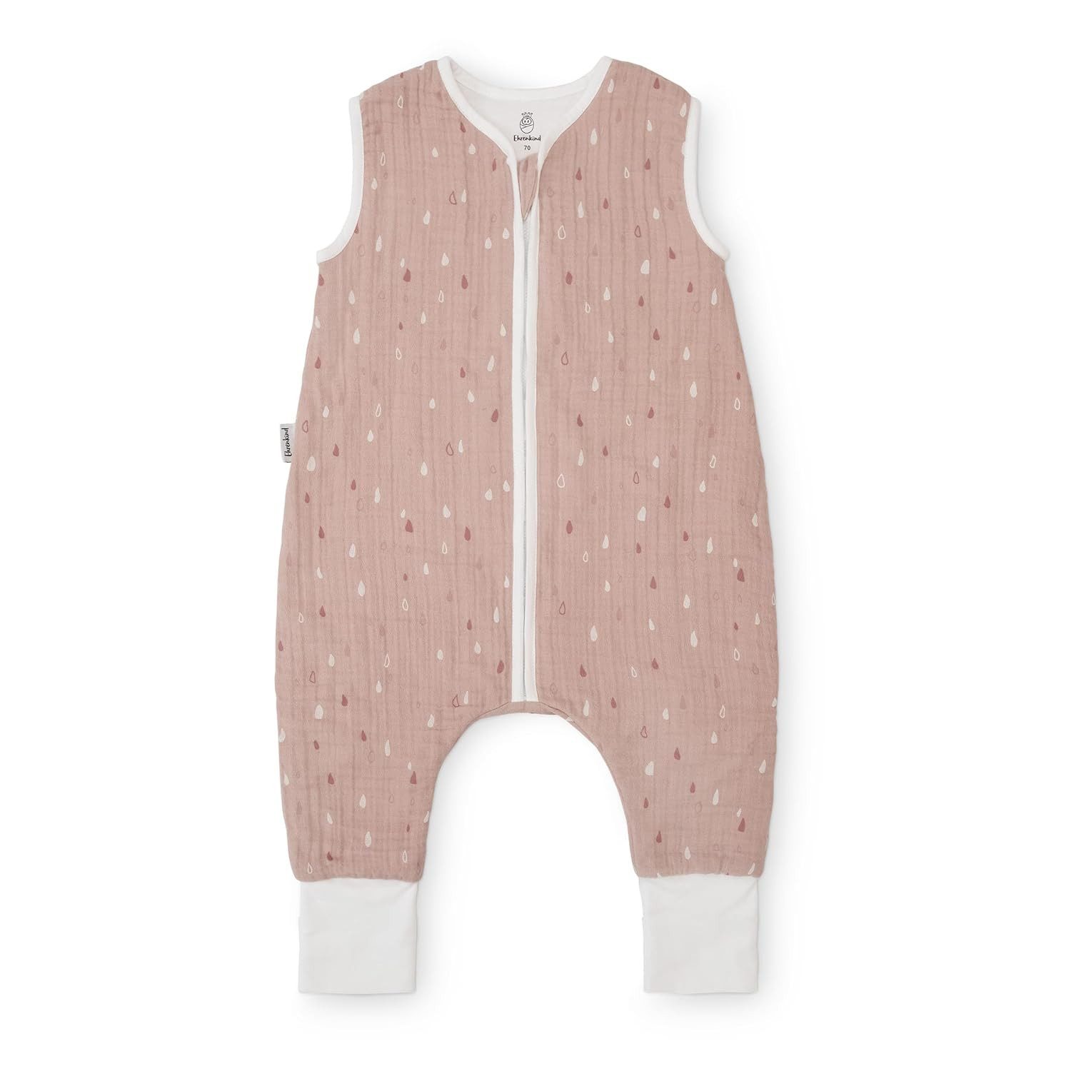 Ehrenkind Babyschlafsack aus Musselin, Premium Schlafsack mit Füßen (Standard by OEKO-TEX, 100% Bio-Baumwolle, Musselin Schlafsack, 1.0 TOG), Schlafsack Baby, Baby Schlafsack