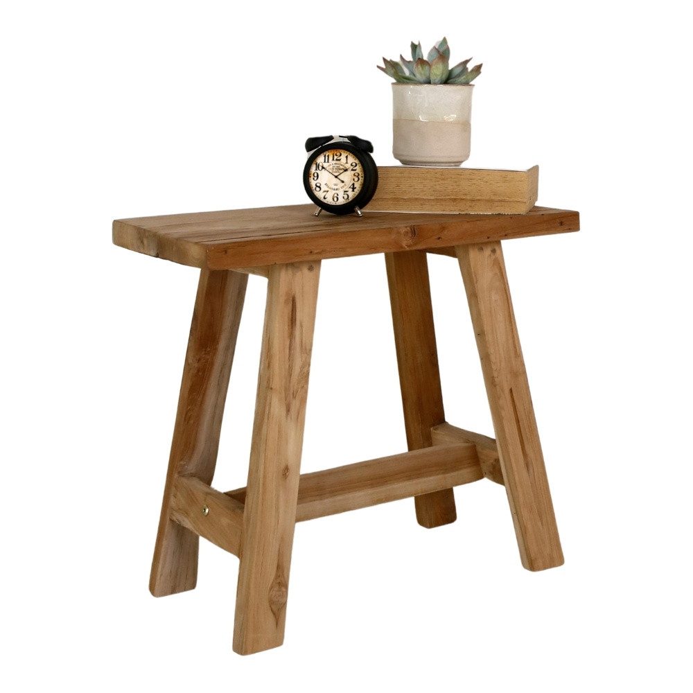 LebensWohnArt Sitzhocker Massivholz Hocker RANCH 50cm günstig online kaufen