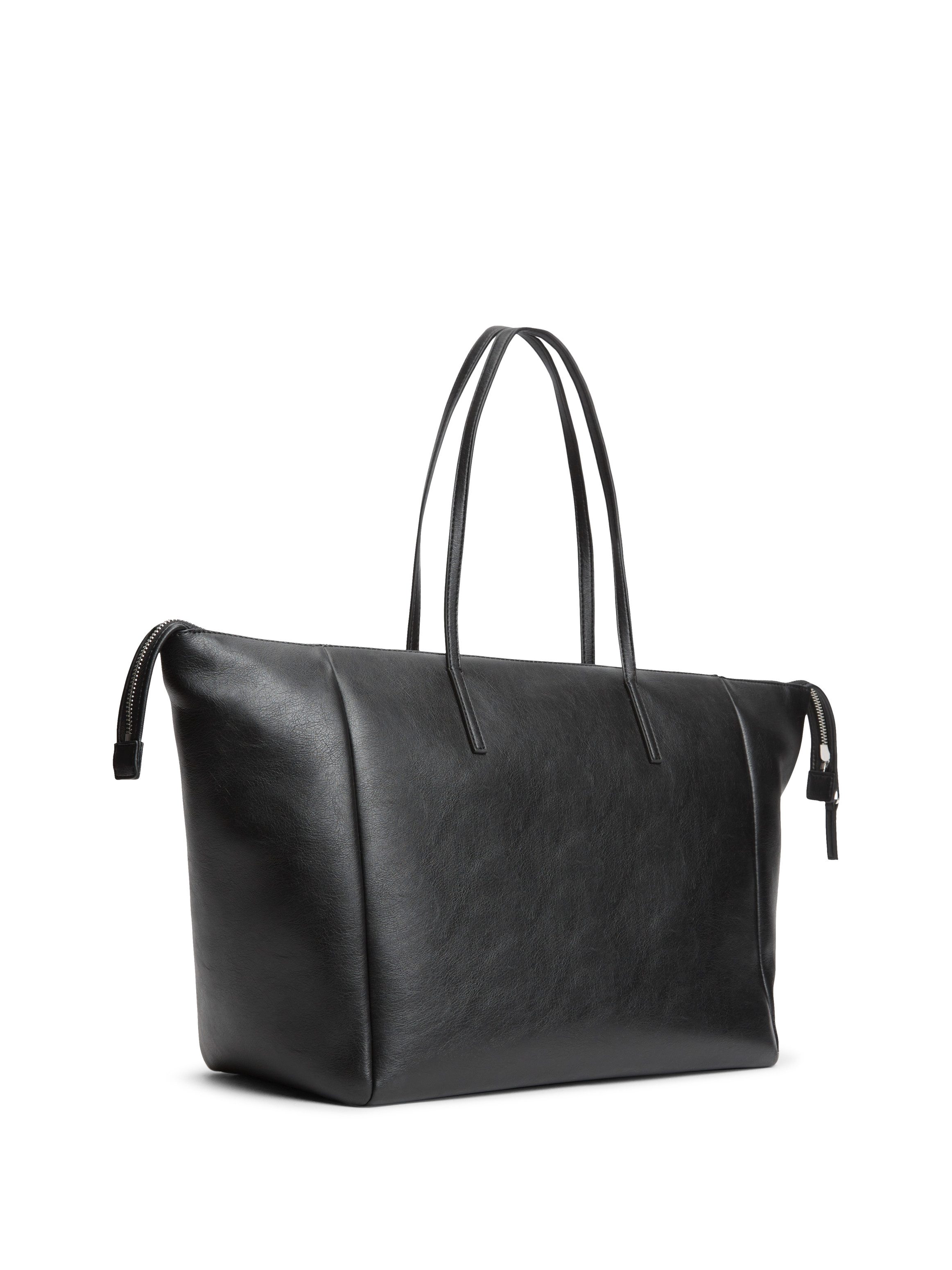 Tommy Jeans Tragetasche TJW BOLD TOTE (Set, Mit abnehmbarem Anhänger), Damen Handtasche, Umhängetasche mit Logoschriftzug