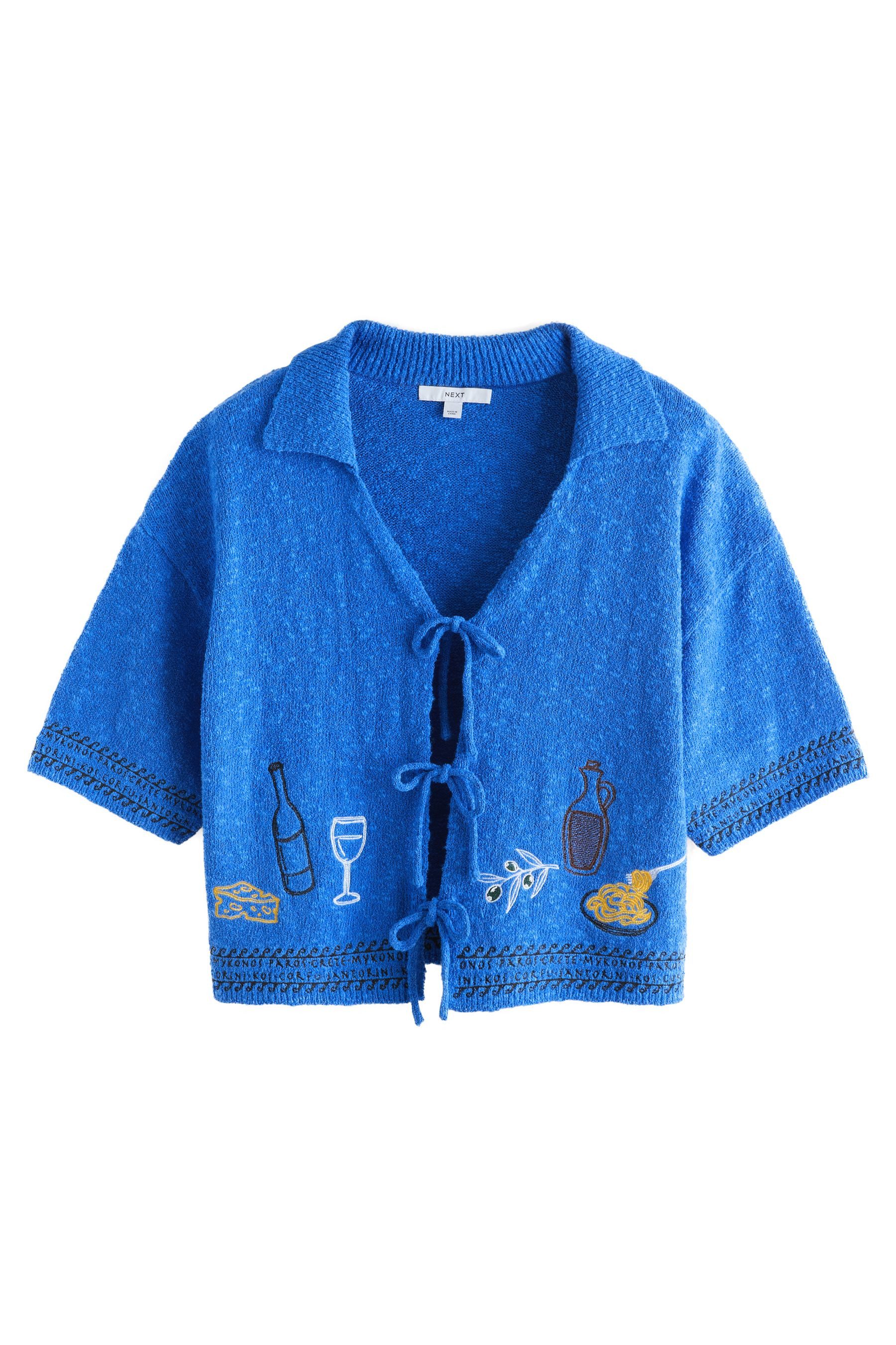Next Bade-Shirt Frottee-Shirt mit Bindedetail vorne und Baumwolle (1-St)