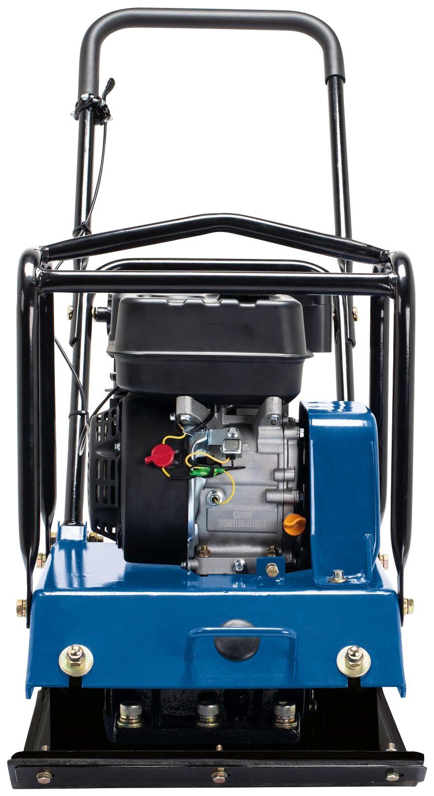 Scheppach Rüttelplatte HP2200S, max. 4200 vpm, (LxB) 55x44 cm, Inklusive Gummimatte für Pflasterarbeiten