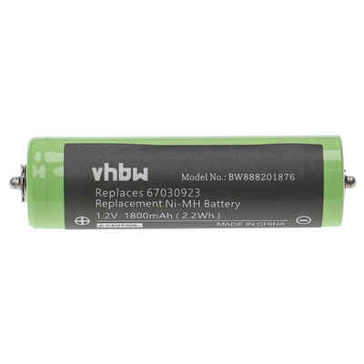 vhbw kompatibel mit Braun Smart Control3 4775, 4835, 4840, 4845, 4875, 4876 Akku NiMH 1800 mAh (1,2 V)