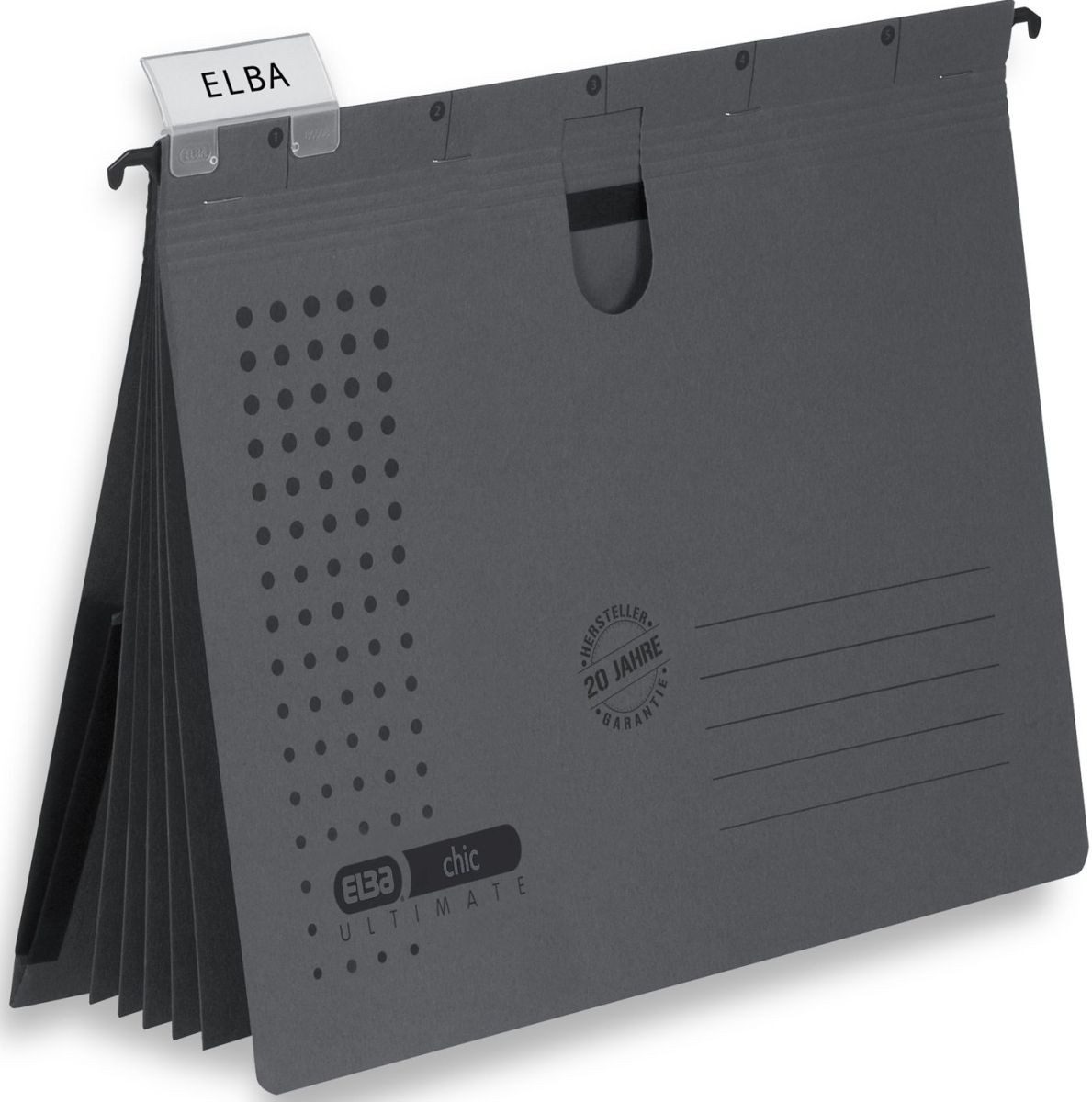 ELBA Hefter Organisationshängehefter chic Ultimate VE=5 Stück anthrazit