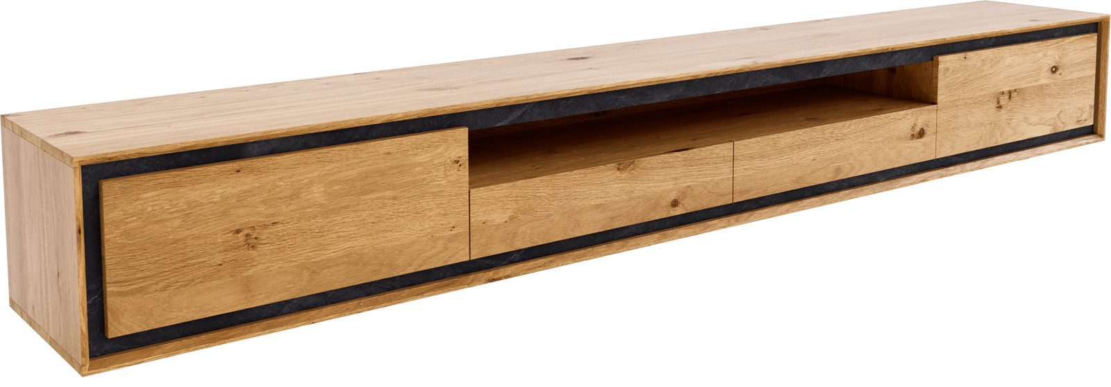 DELIFE Lowboard Stonegrace, Eiche Natur 240 günstig online kaufen