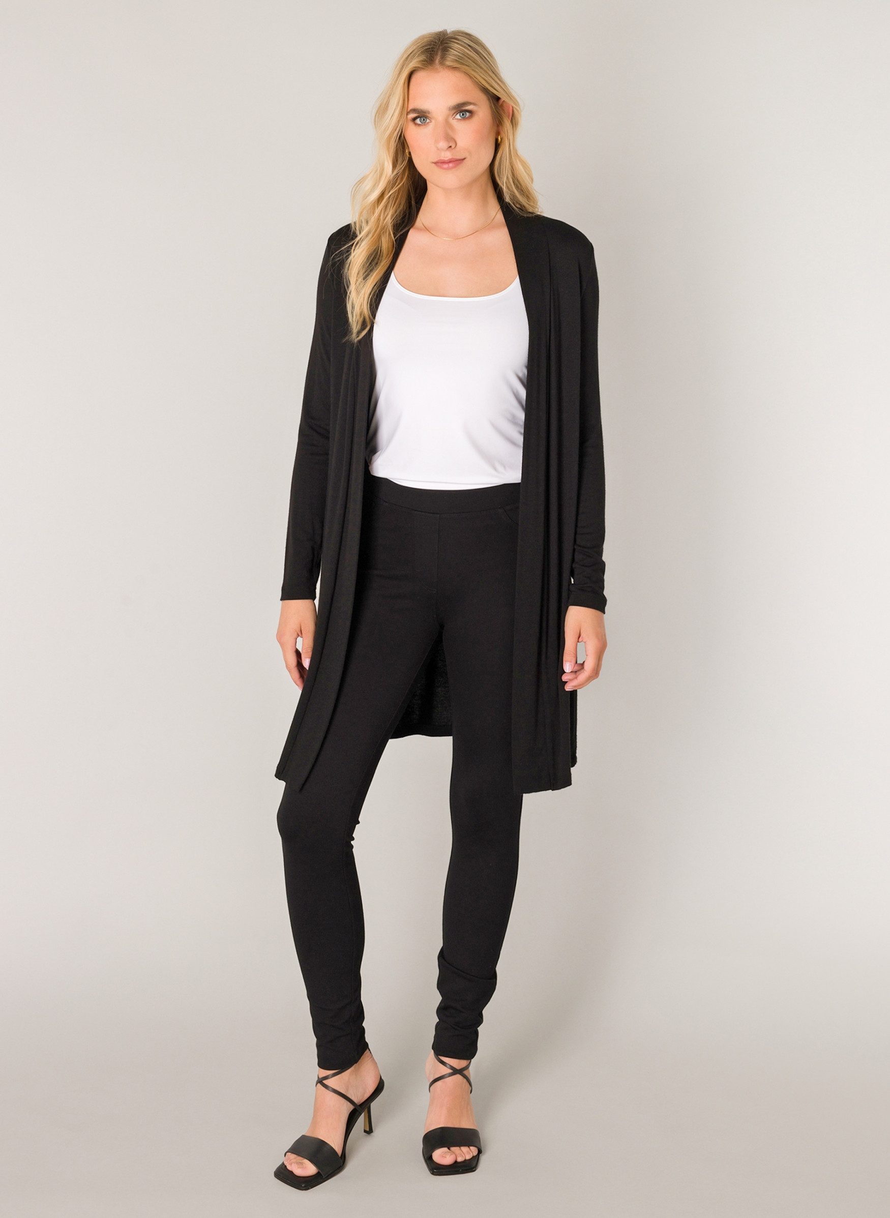 Base Level Longstrickjacke Yayla long ohne Verschluss