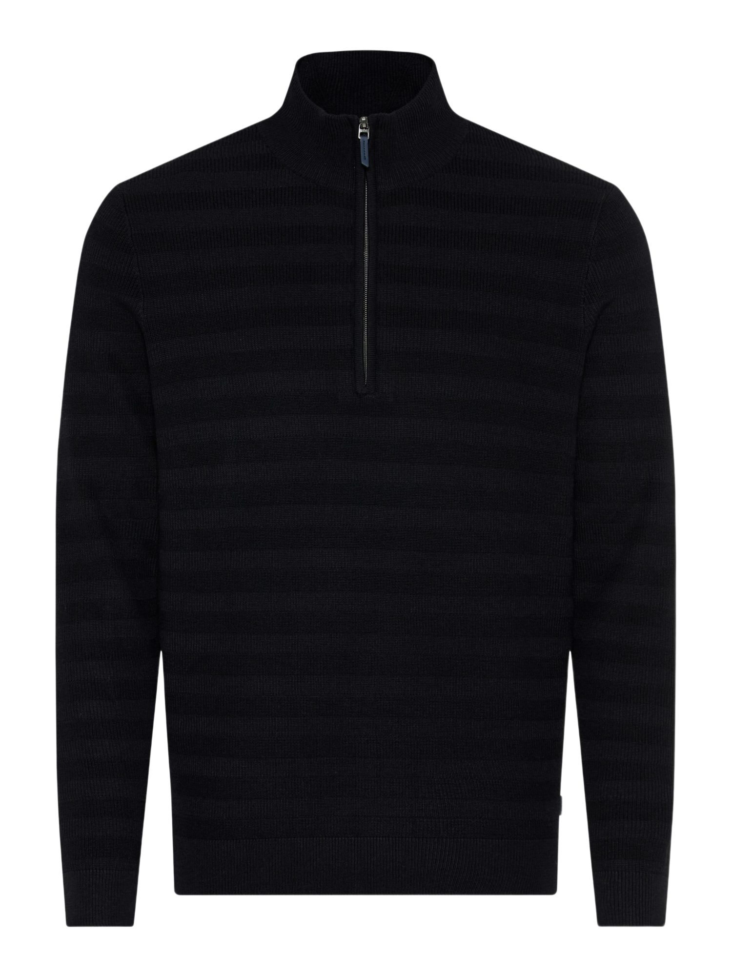 Brax Strickpullover schwarz,Freizeit,Baumwolle,Unifarben,Stehkragen,Langarm,Regular Fit