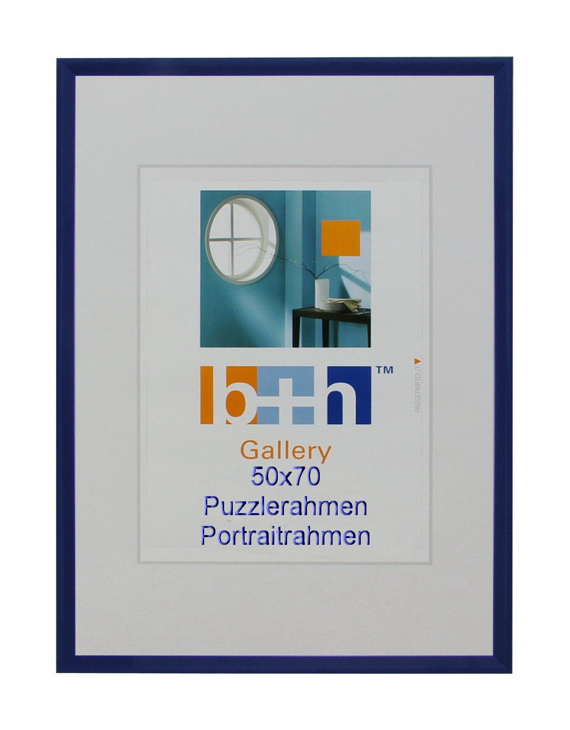 Oslo MasterLine Portraitrahmen Bilderrahmen 50 x 70 cm Kunststoff, Echtglas günstig online kaufen