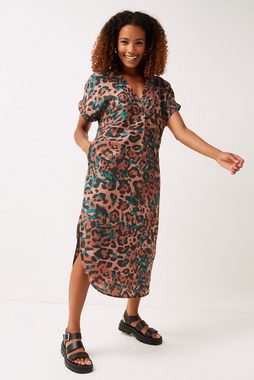 Next Sommerkleid Oversize-Kaftan-Kleid aus Leinenmischung (1-tlg)