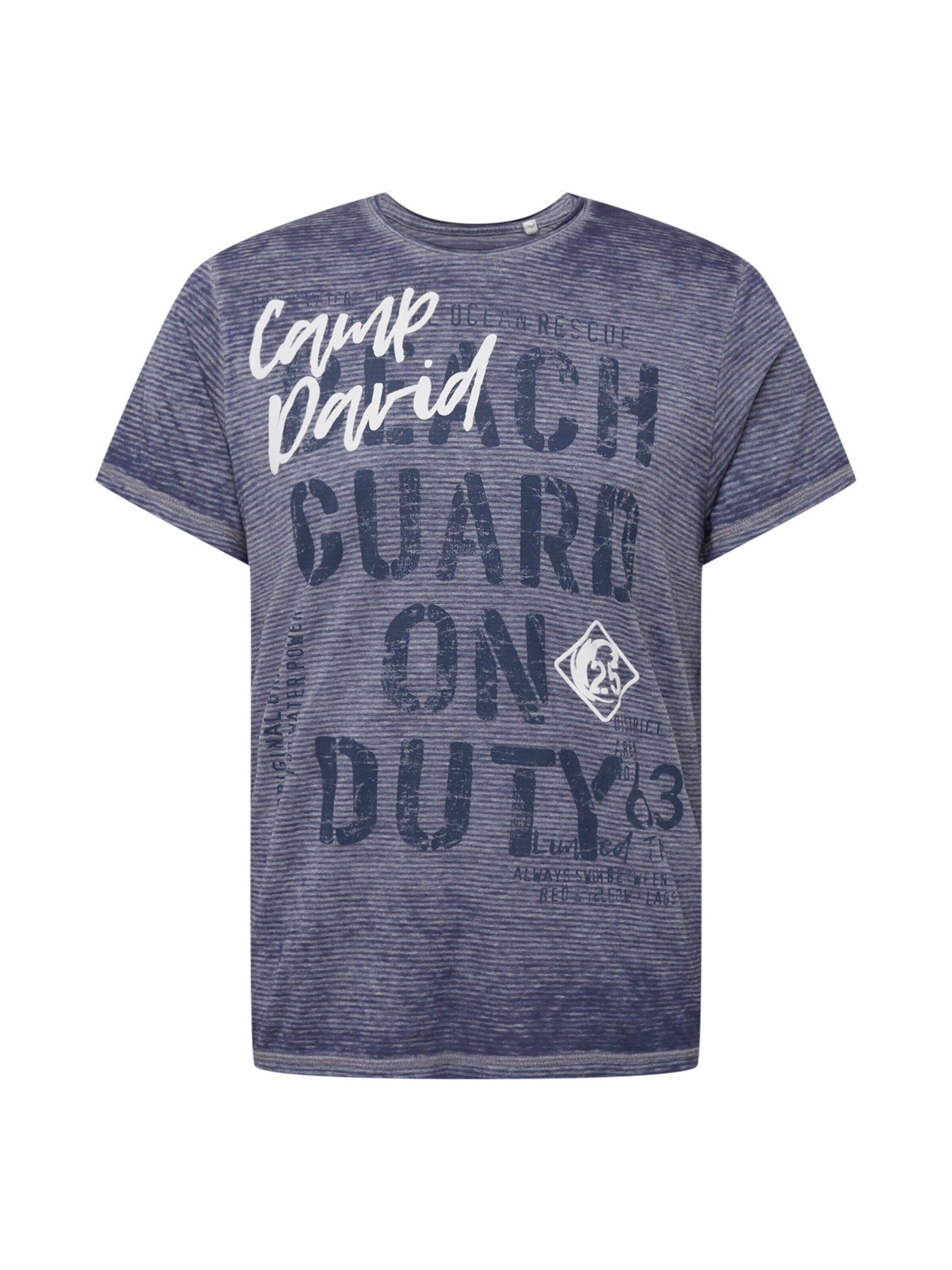 DAVID blue CAMP (1-tlg) navy T-Shirt