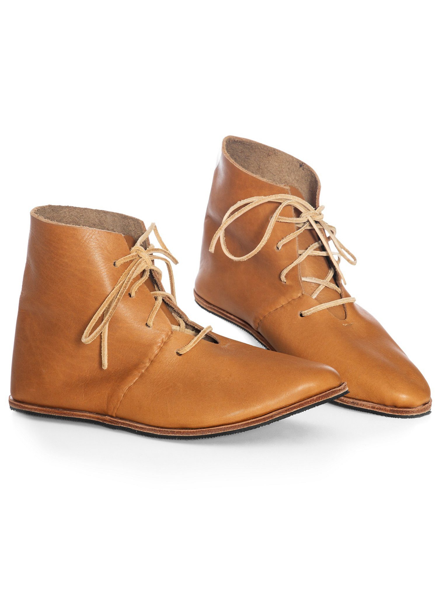 Armor Arena Kostüm Mittelalter Schuhe - Radebrecht, Mittelalter Lederstiefel, inspiriert von Vorbildern des Hochmittelalte