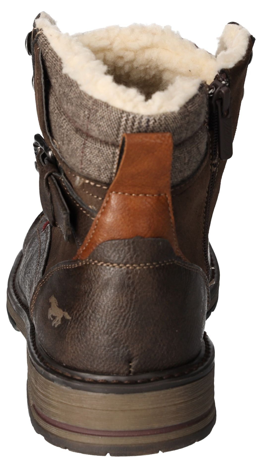 Mustang Shoes Winterboots, Blockabsatz, Winterstiefelette, Schnürboots günstig online kaufen