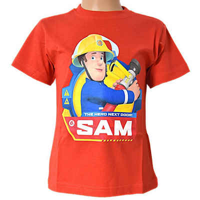 Feuerwehrmann Sam T-Shirt Jungen Kurzarmshirt Gr. 92-116 cm