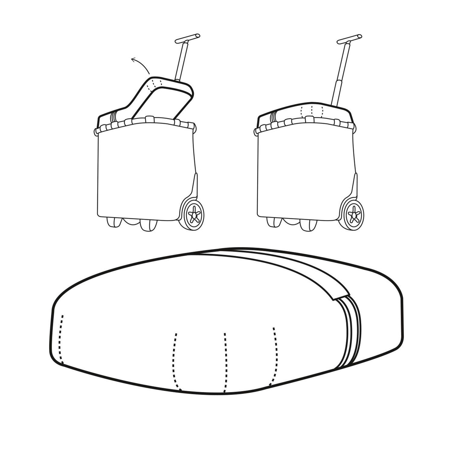 REISENTHEL® Einkaufstrolley Cover carrycruiser Schutzhülle Abdeckung Wetterschutz – Bild 3 von 4