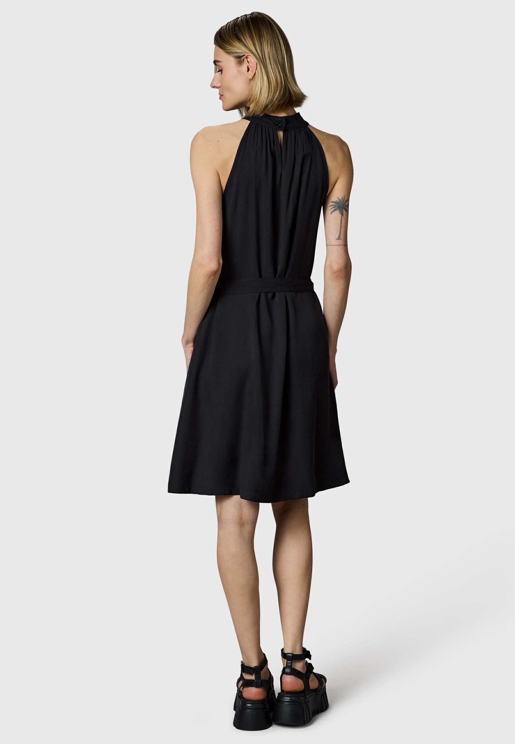 Ragwear A-Linien-Kleid Angylee Print YOUMODO Leichtes Sommerkleid mit Neckholder und Bindegürtel