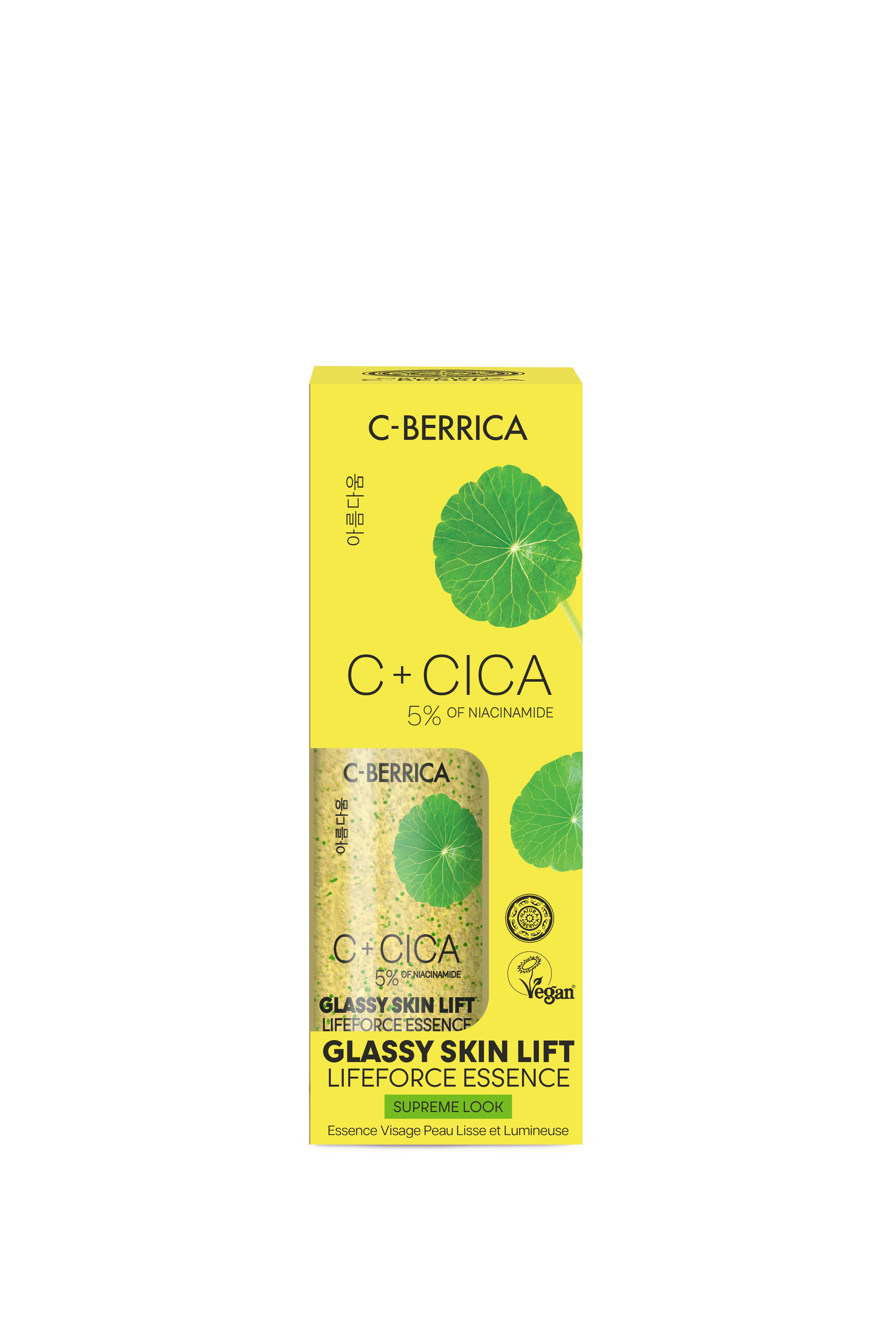 Natura Siberica Gesichtsserum CICA C-BERRICA. Glassy Skin Lift LIFEFORCE ESSENCE