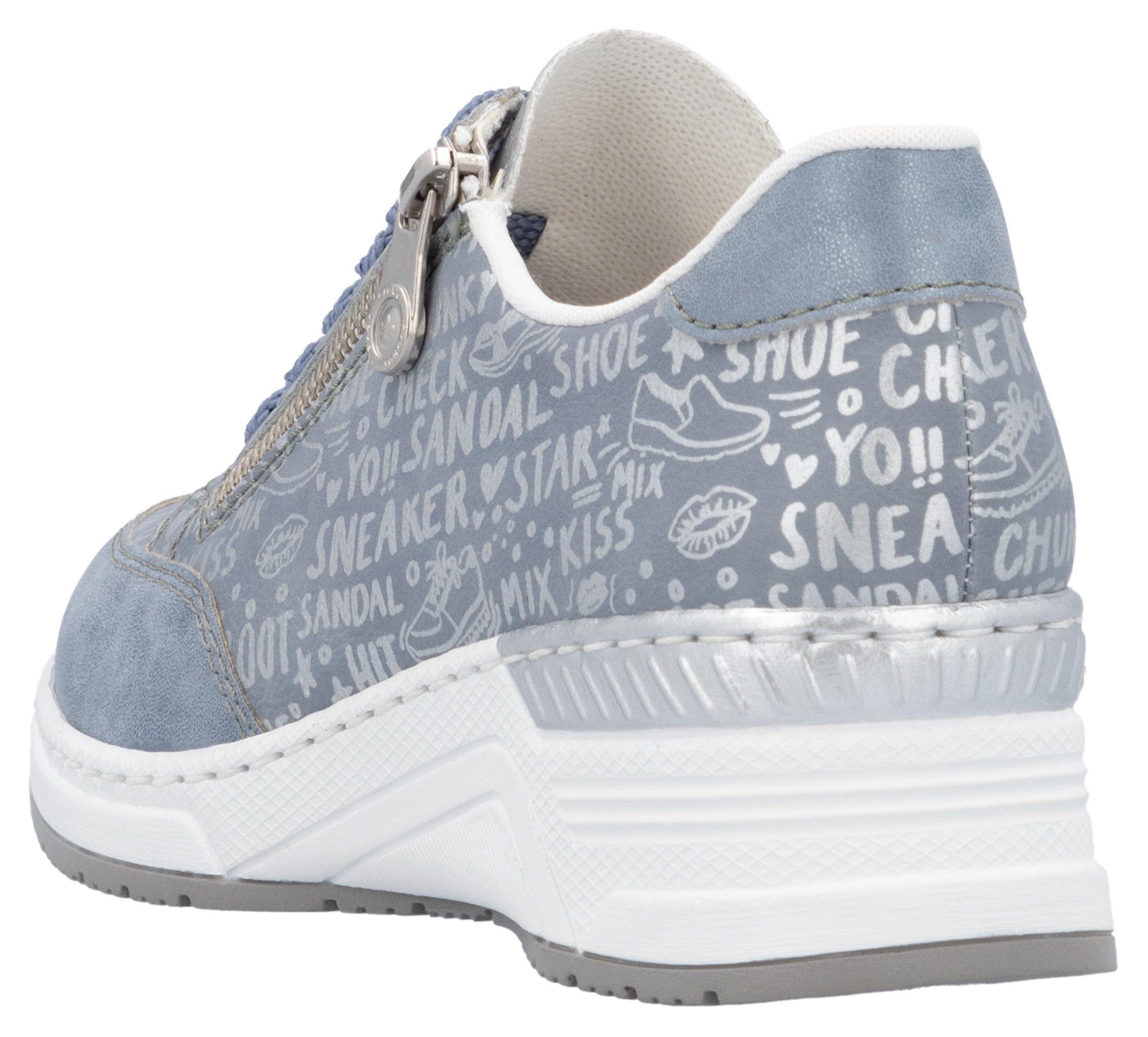 Rieker Sneaker mit Lettern bedruckt, Freizeitschuh, günstig online kaufen