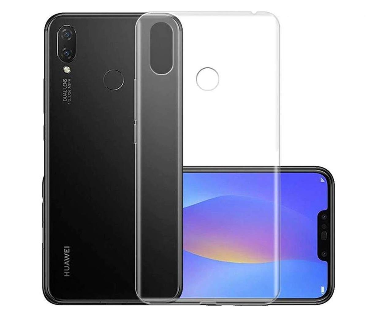 CoverKingz Handyhülle Huawei P smart + (Plus) Handy Hülle Soft-Case slim Cover transparent