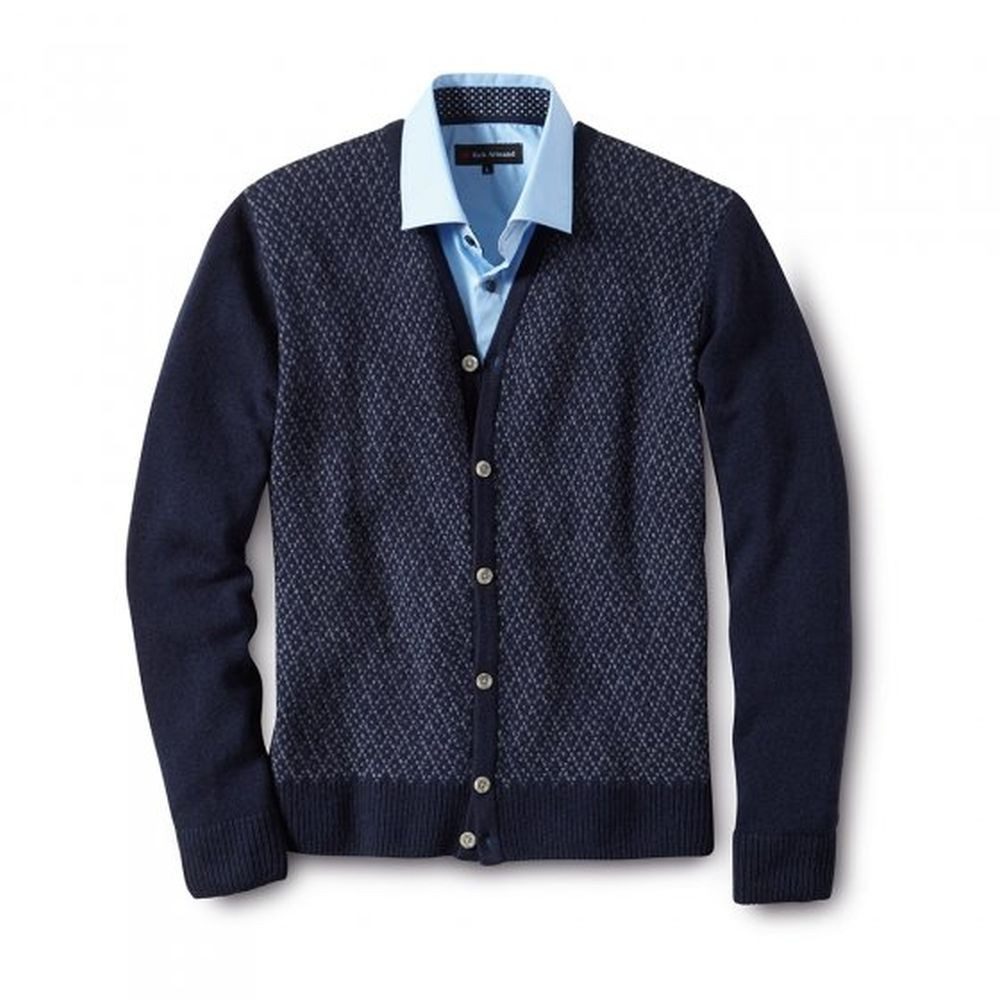 Rick Armand Jacquardstrickjacke