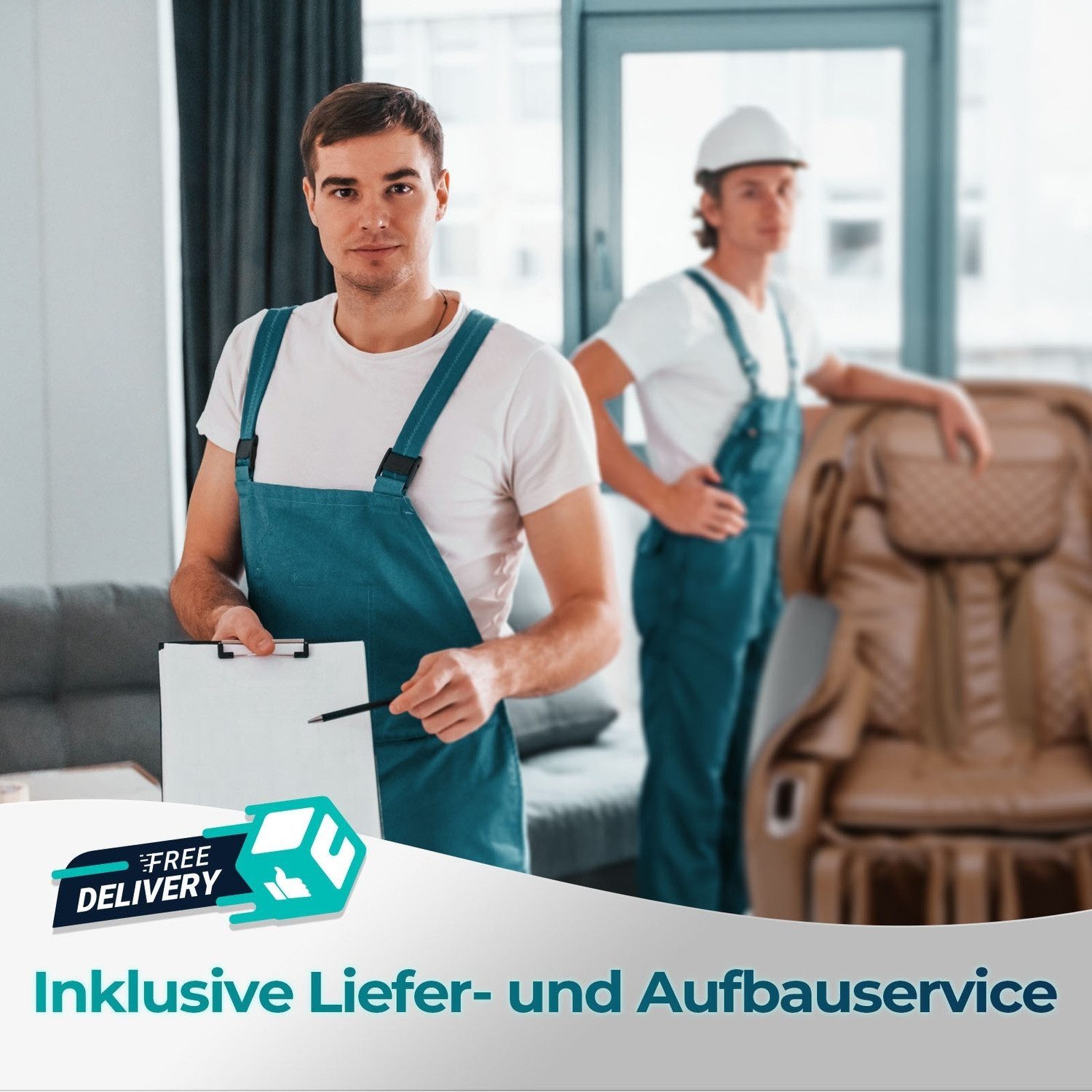 NAIPO Massagesessel 4D HIGH-END Massagestuhl, Aromatherapie, Wärmetherapie, 8-Zoll-Tablet-Steuerung