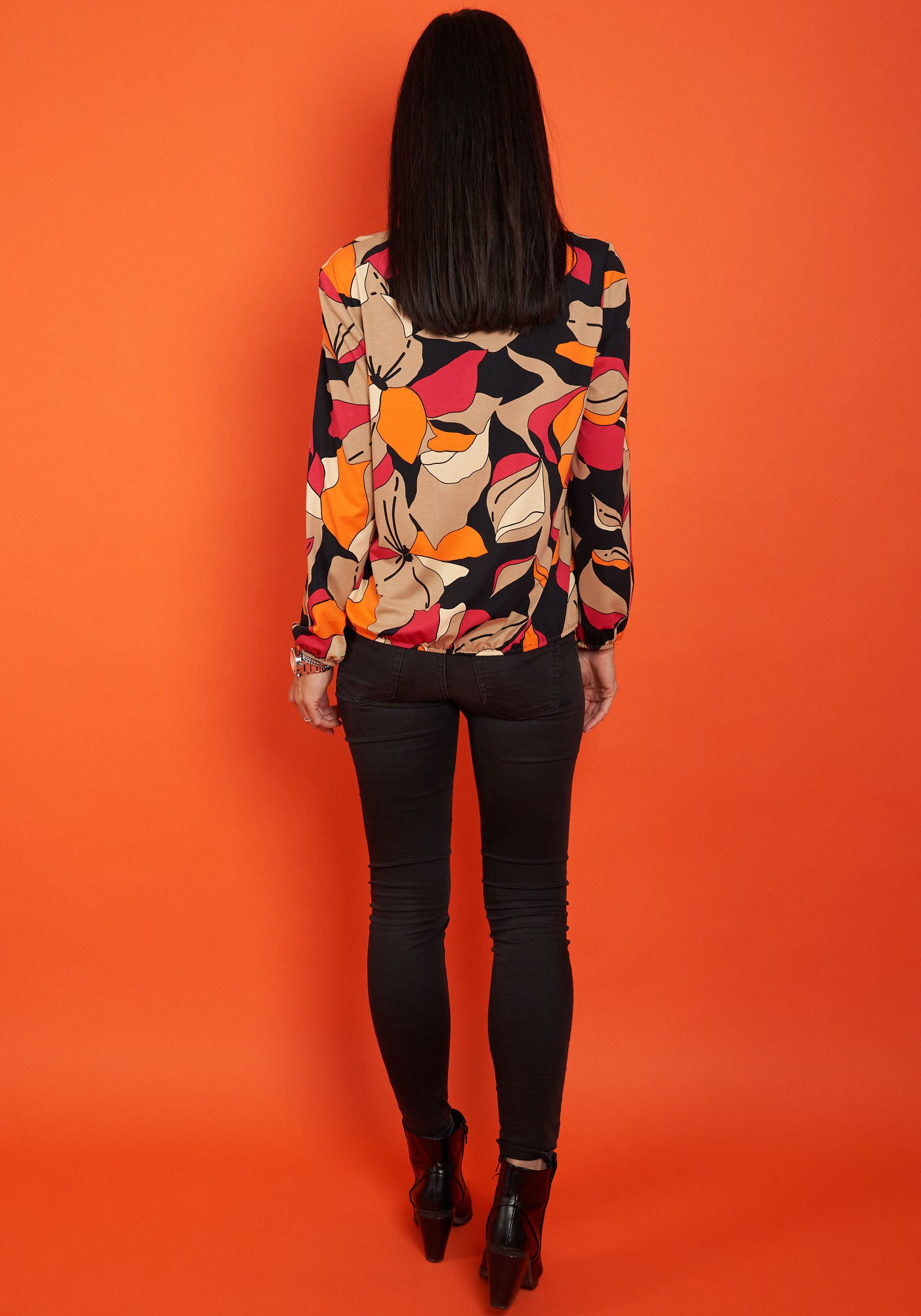 Seidel Moden Langarmshirt mit All-Over Print, MADE IN GERMANY