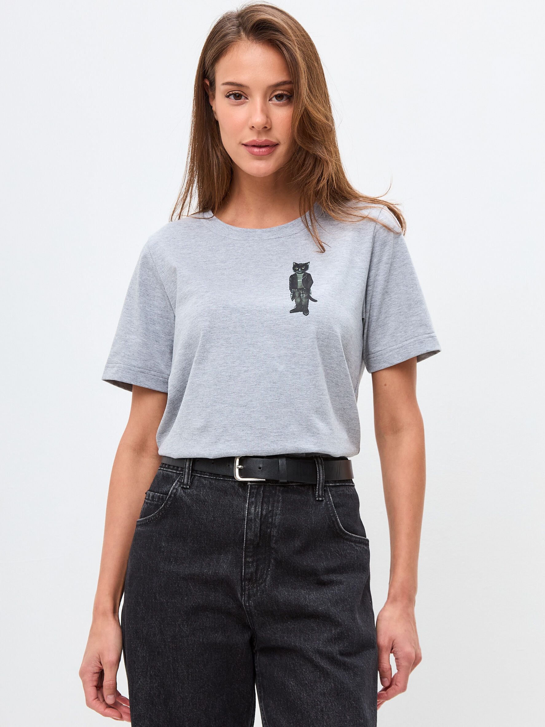 CAT by maniita lacitta Kurzarmshirt Gedrucktes T-Shirt ROCKER CAT (1-tlg) m günstig online kaufen
