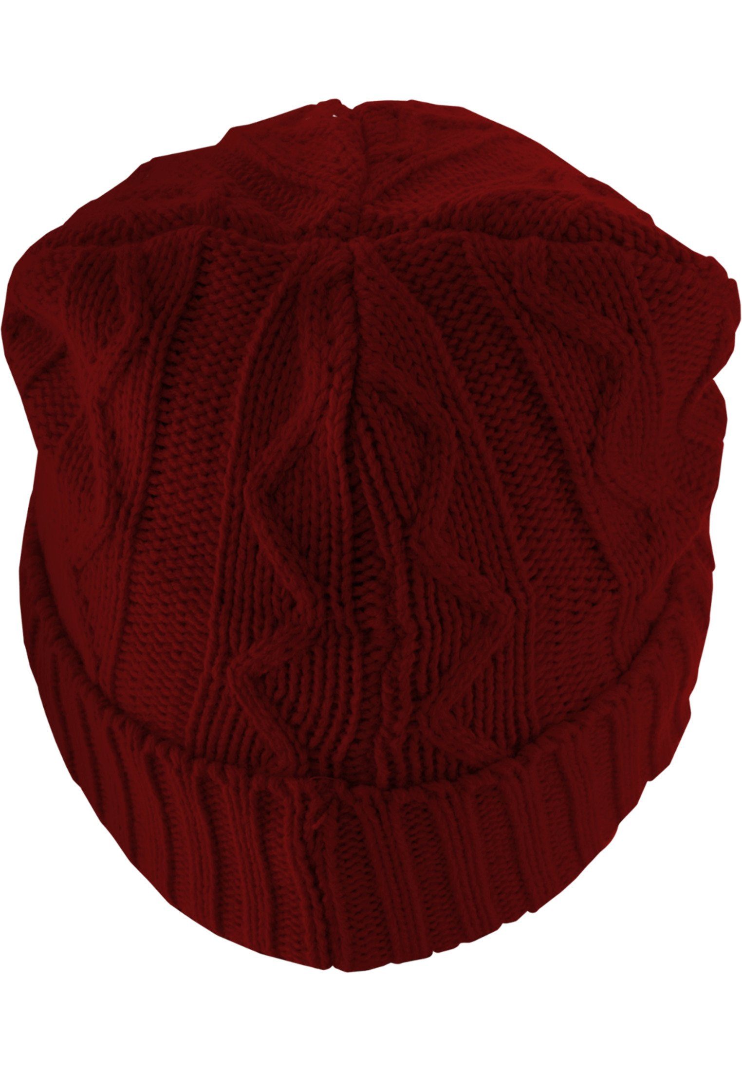 MSTRDS Beanie Beanie Flap Cable (1-St) maroon Accessoires