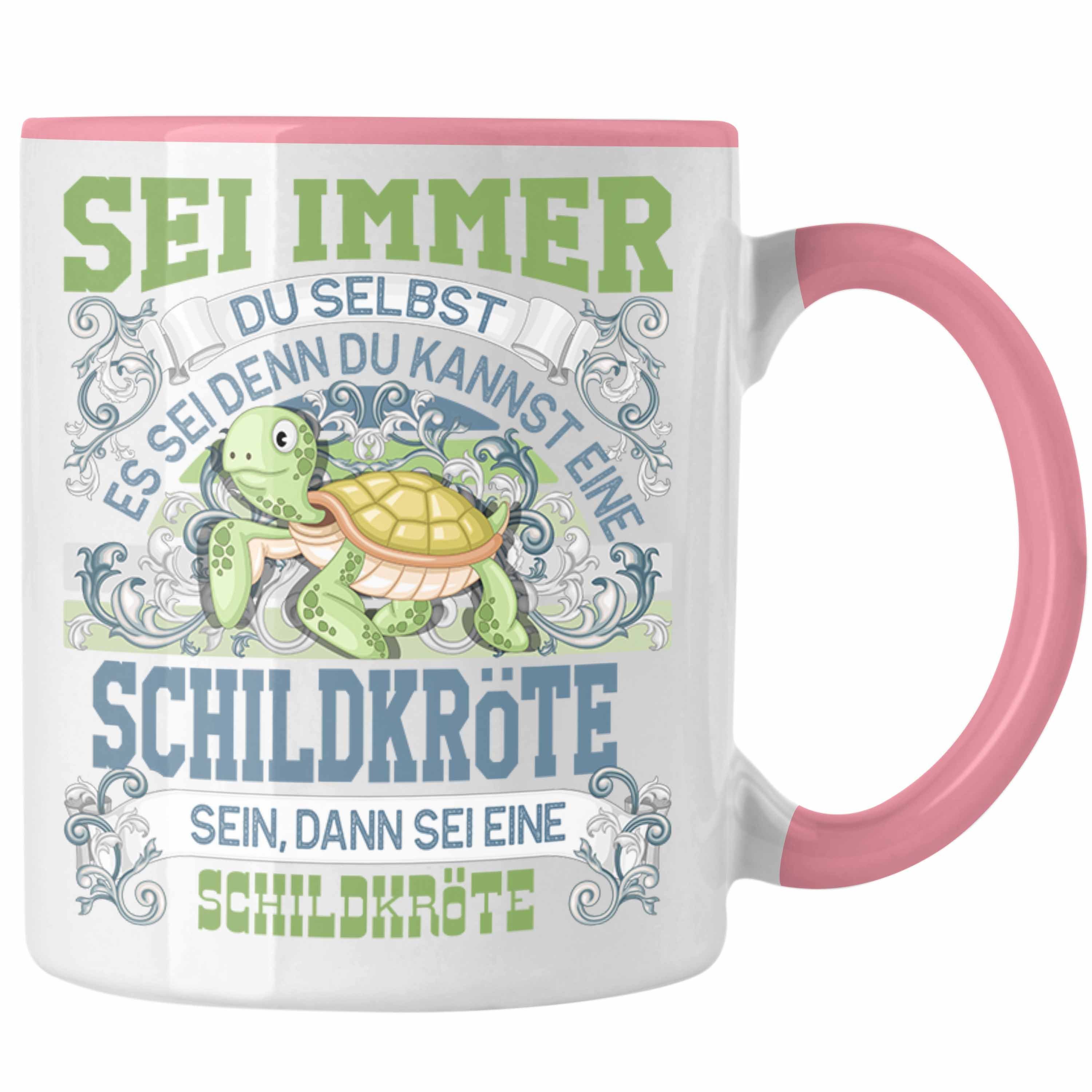 immer Selbst Tasse Geschenk Sei Tasse Du Schildkröten Liebhaber Schildkröte Rosa Trendation