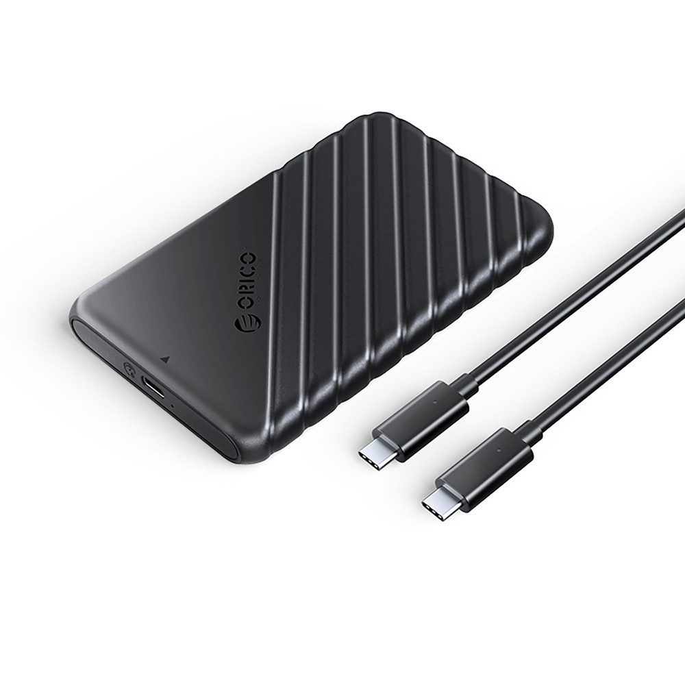 ORICO Festplatten-Gehäuse Laufwerksgehäuse Speichergehäuse Schutzgehäuse, (Spar-Set, 1 St., 13 x 8 x 1,5 cm robust), USB-C 3.1, 5 Gb/s, werkzeuglos, bis 6 TB, ABS