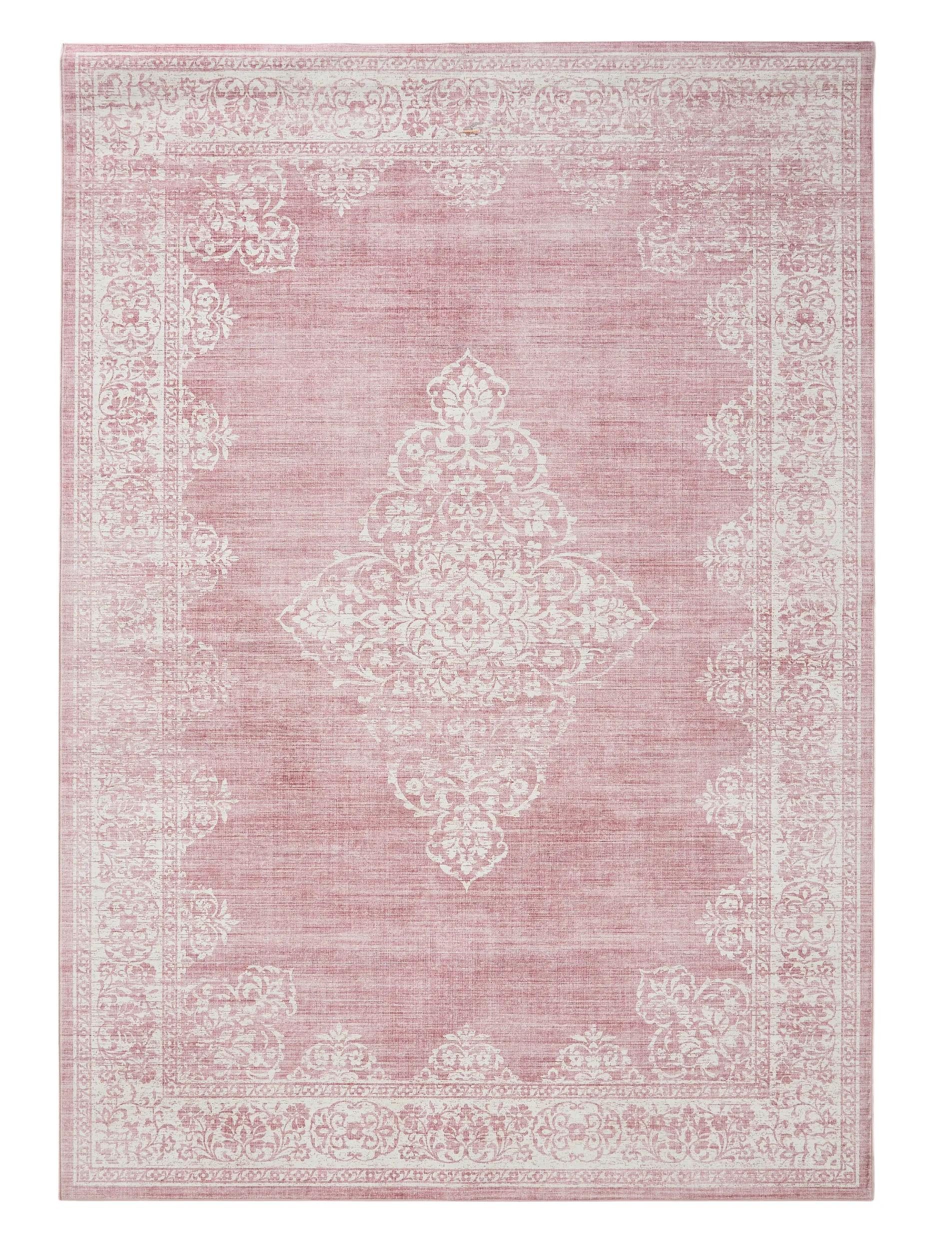 benuta Teppich Laury, rechteckig, Höhe: 5 mm, Teppich Wohnzimmer, Schlafzimmer, Esszimmer, Flur, Kunstfaser, Cozy