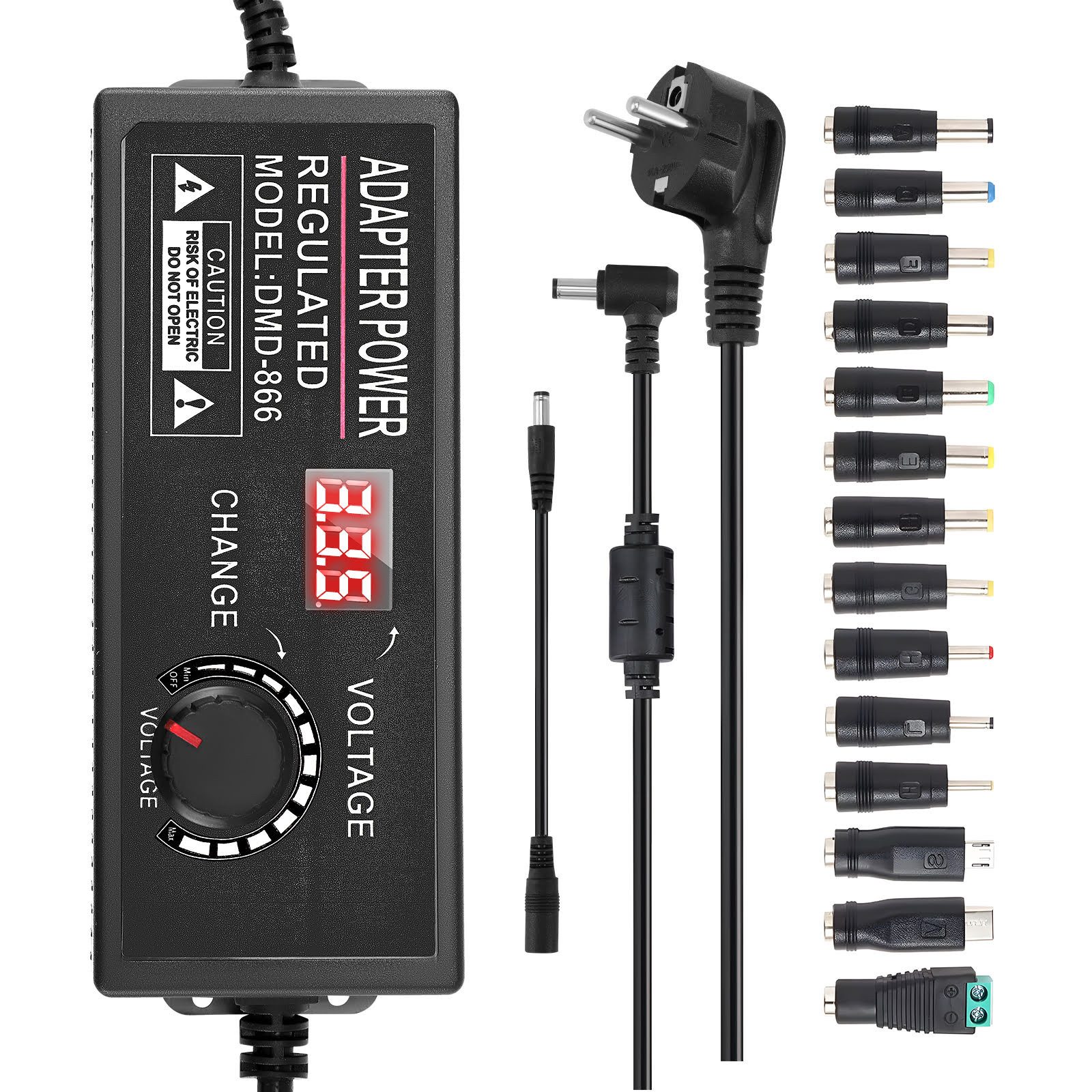 i@home 3-36V 4A 144W Einstellbares Netzteil Netzteil (Universal-Netzteiladapter 100V-240V AC auf DC 36 Volt)