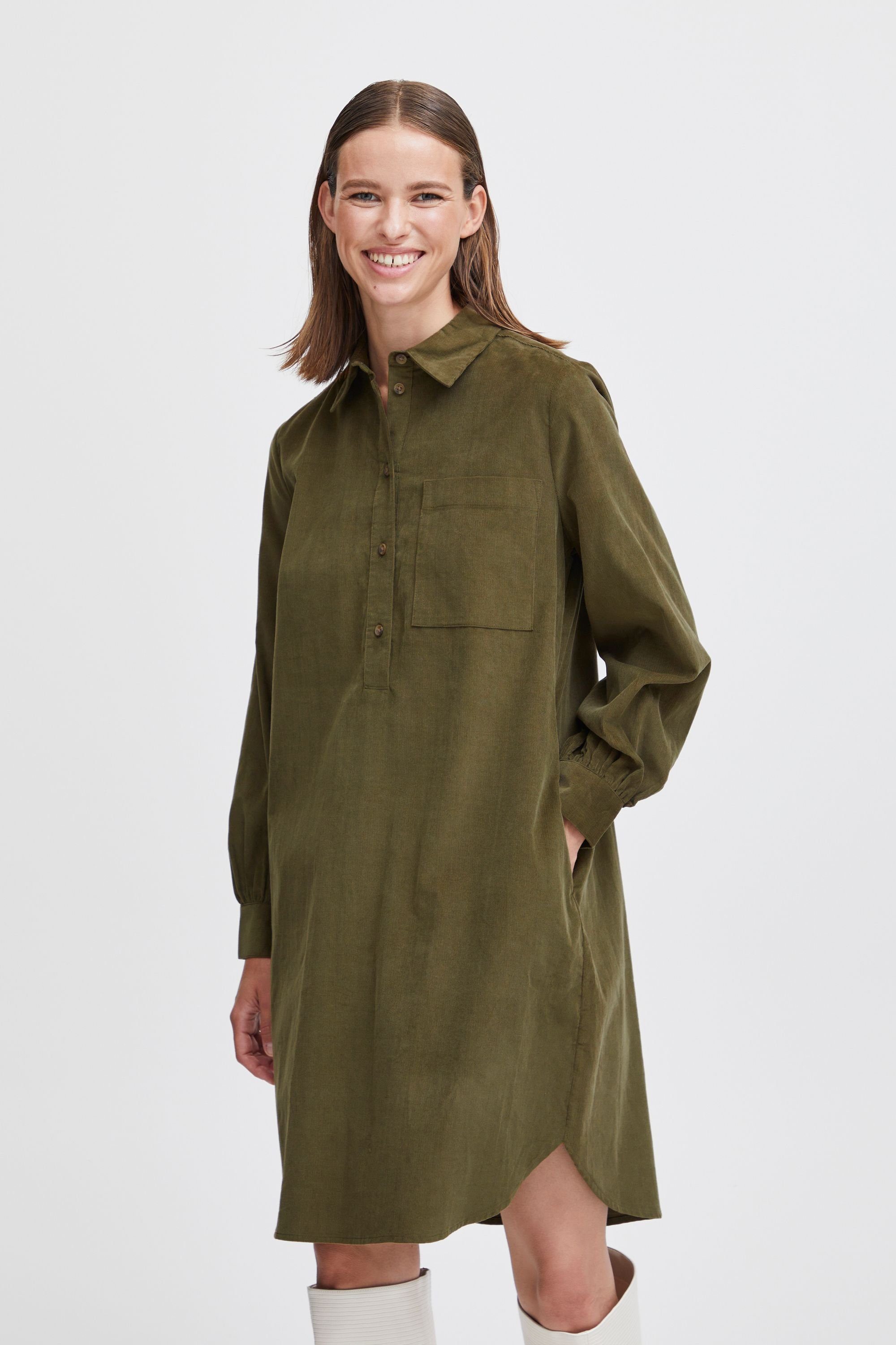 BYDINIA b.young SHIRT Night LONG Olive (190515) Blusenkleid -
