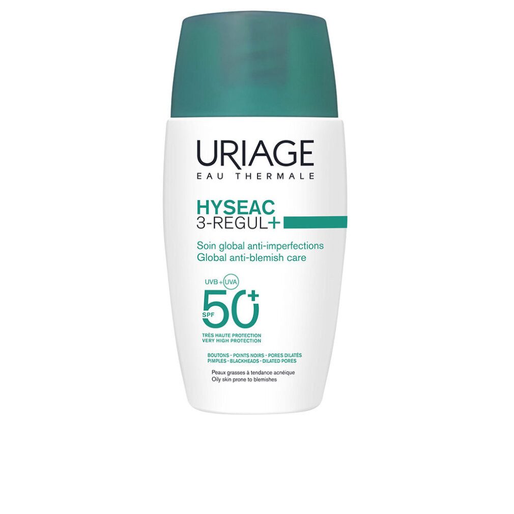 Uriage Sonnenschutzpflege HYSEAC 3 REGUL+ globale Pflege gegen Hautunreinheiten SPF50+ 50 ml