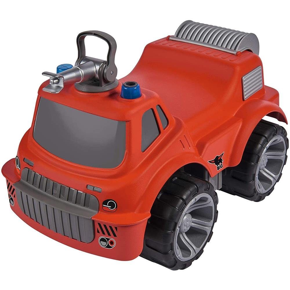 BIG Spielzeug-Auto Power-Worker Maxi Firetruck, großes Spielzeug Auto mit Wasserspritze, Reifen Softmaterial rot